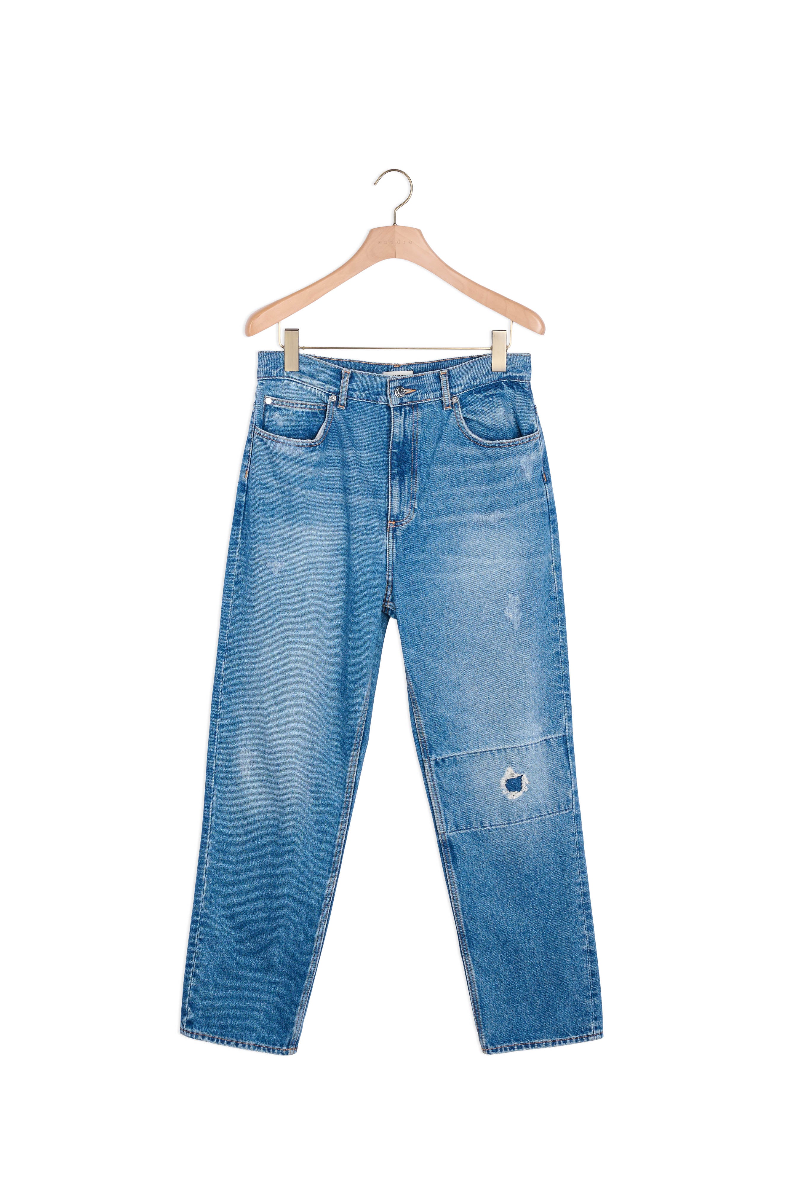 Jean droit déchiré Sandro seconde main