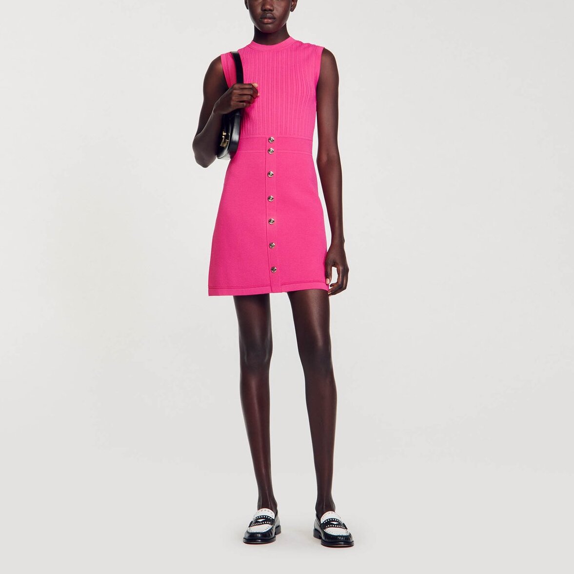 Robe courte à boutons Sandro seconde main