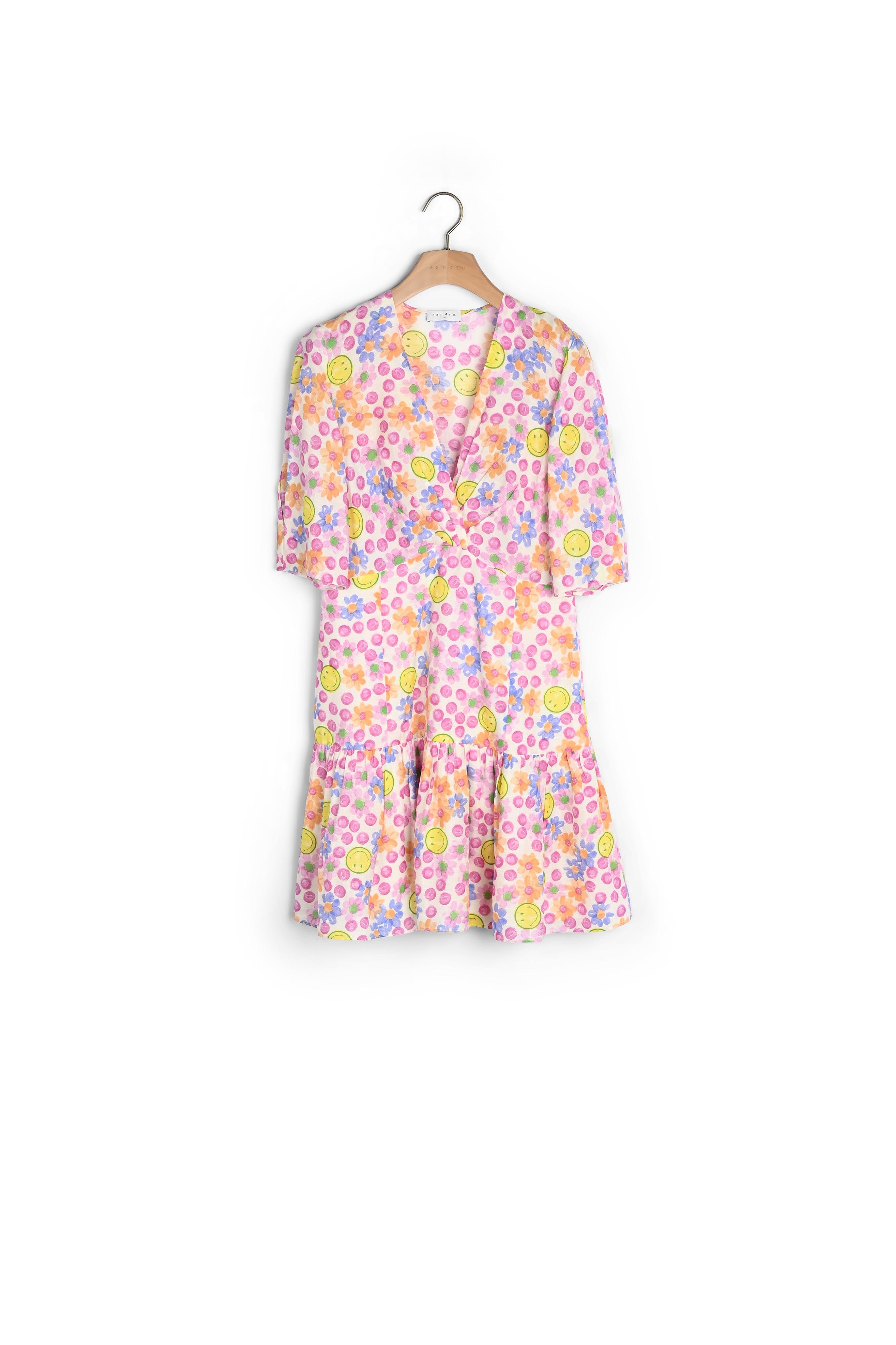 Smiley® Robe courte imprimée Sandro seconde main