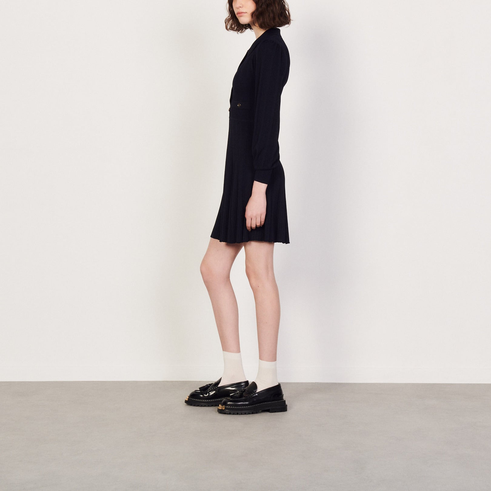 Robe en Maille plissée Sandro seconde main