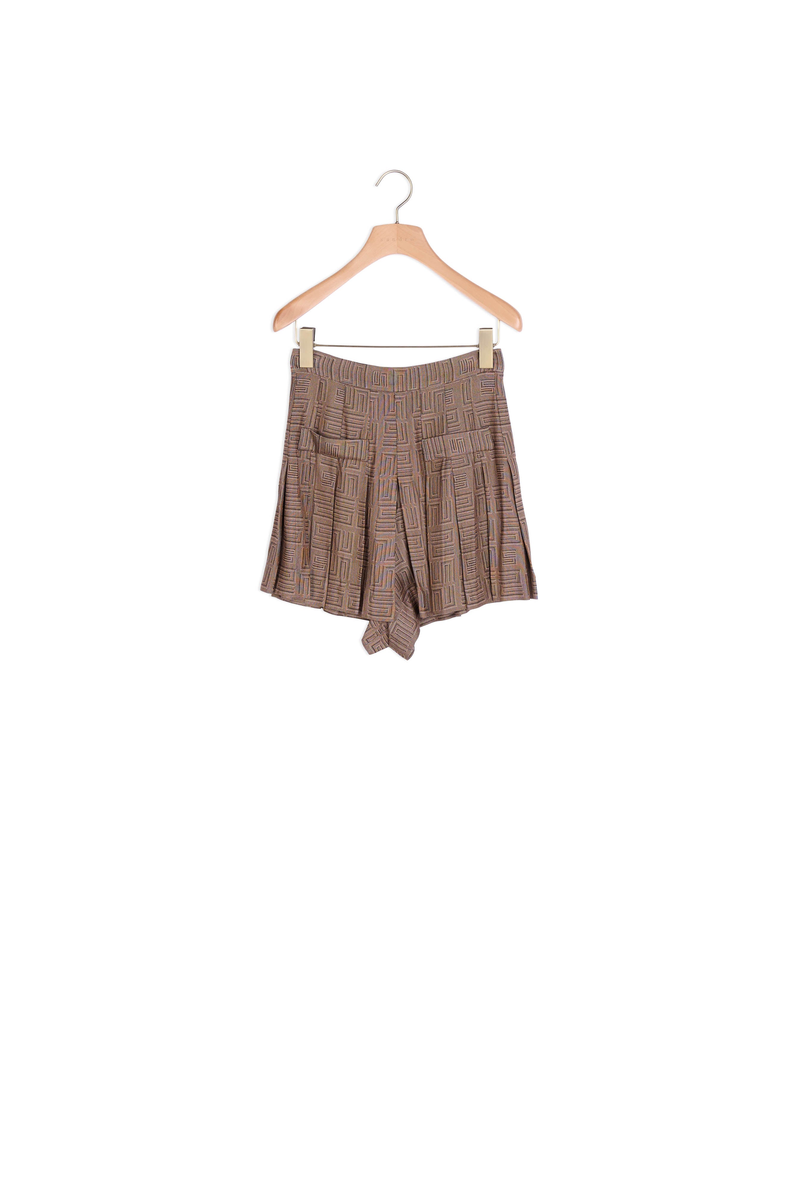 Short jupe en jacquard fantaisie Sandro seconde main