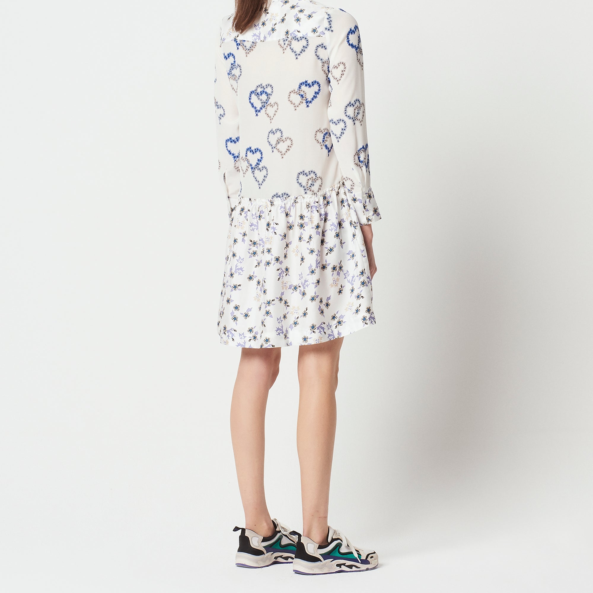 Robe en soie imprimé all over Sandro seconde main