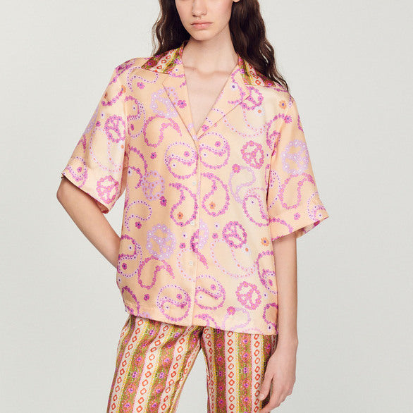 Chemise fluide imprimé Peace&Love Sandro seconde main