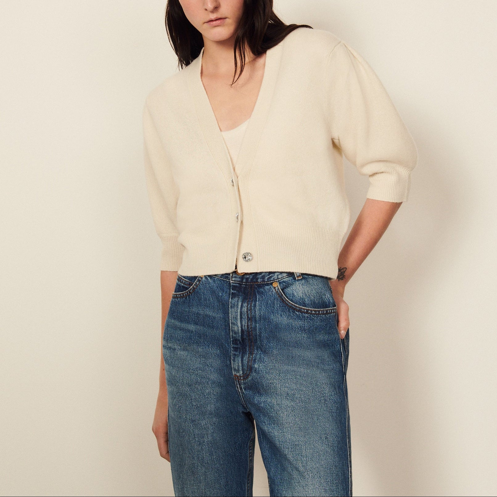 Cardigan en laine Sandro seconde main