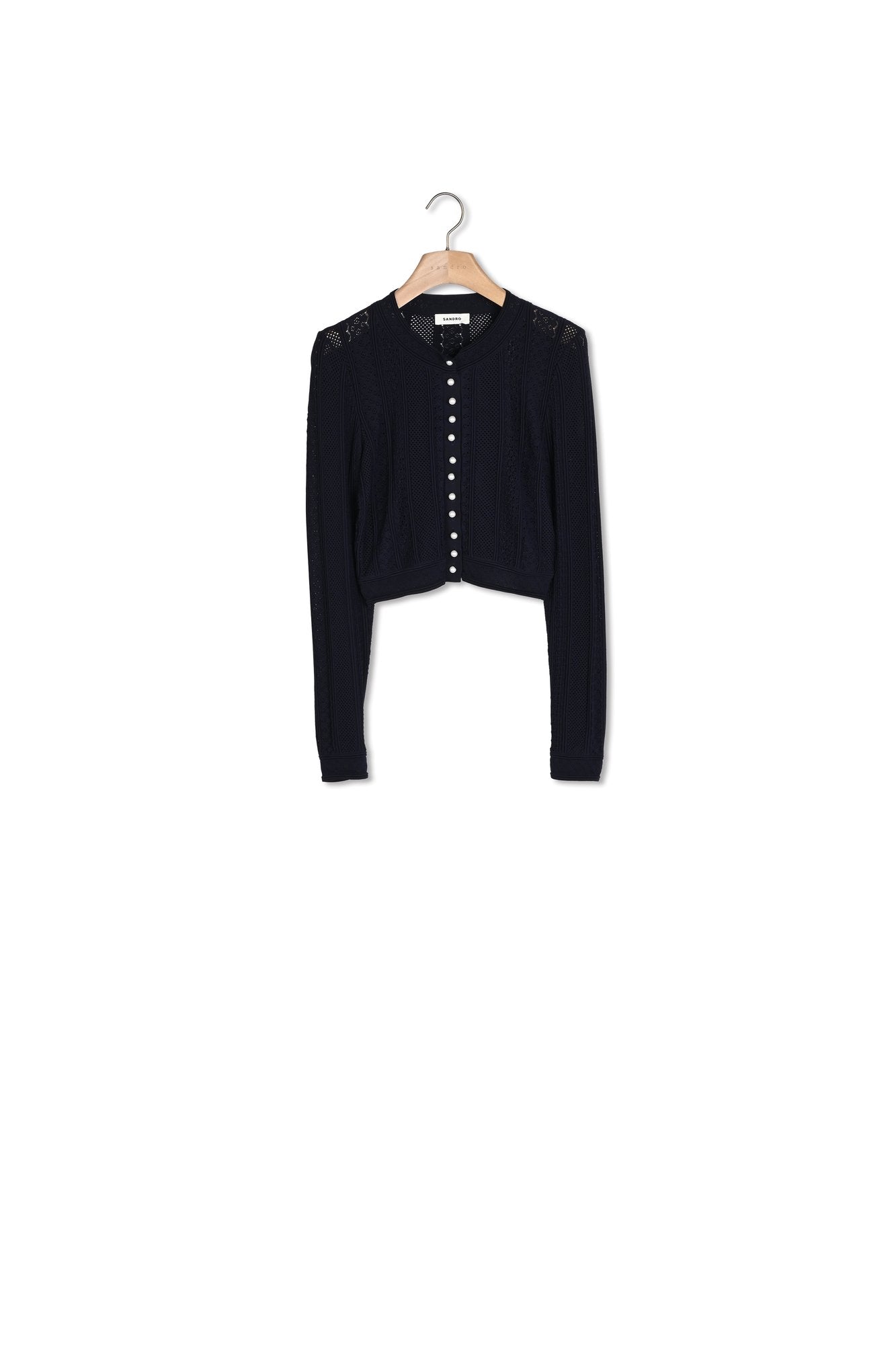 Cardigan en maille pointelle Sandro seconde main