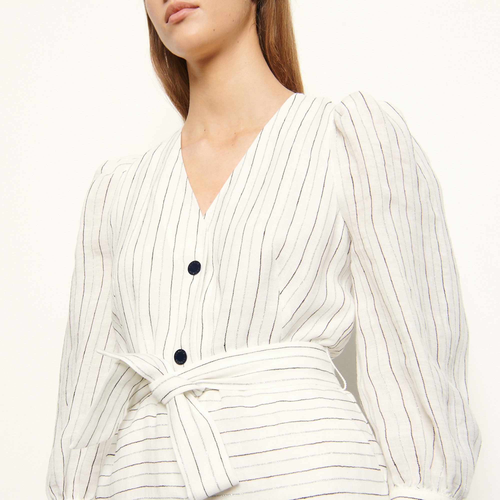 Robe courte à fines rayures Sandro seconde main