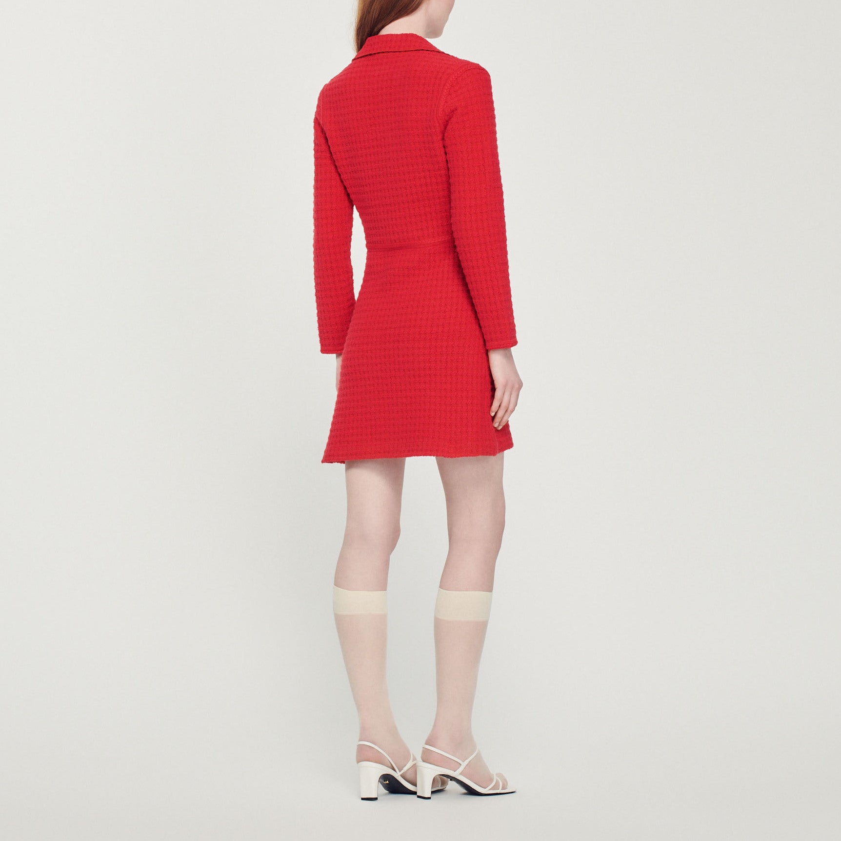 Robe courte effet tweed Sandro seconde main