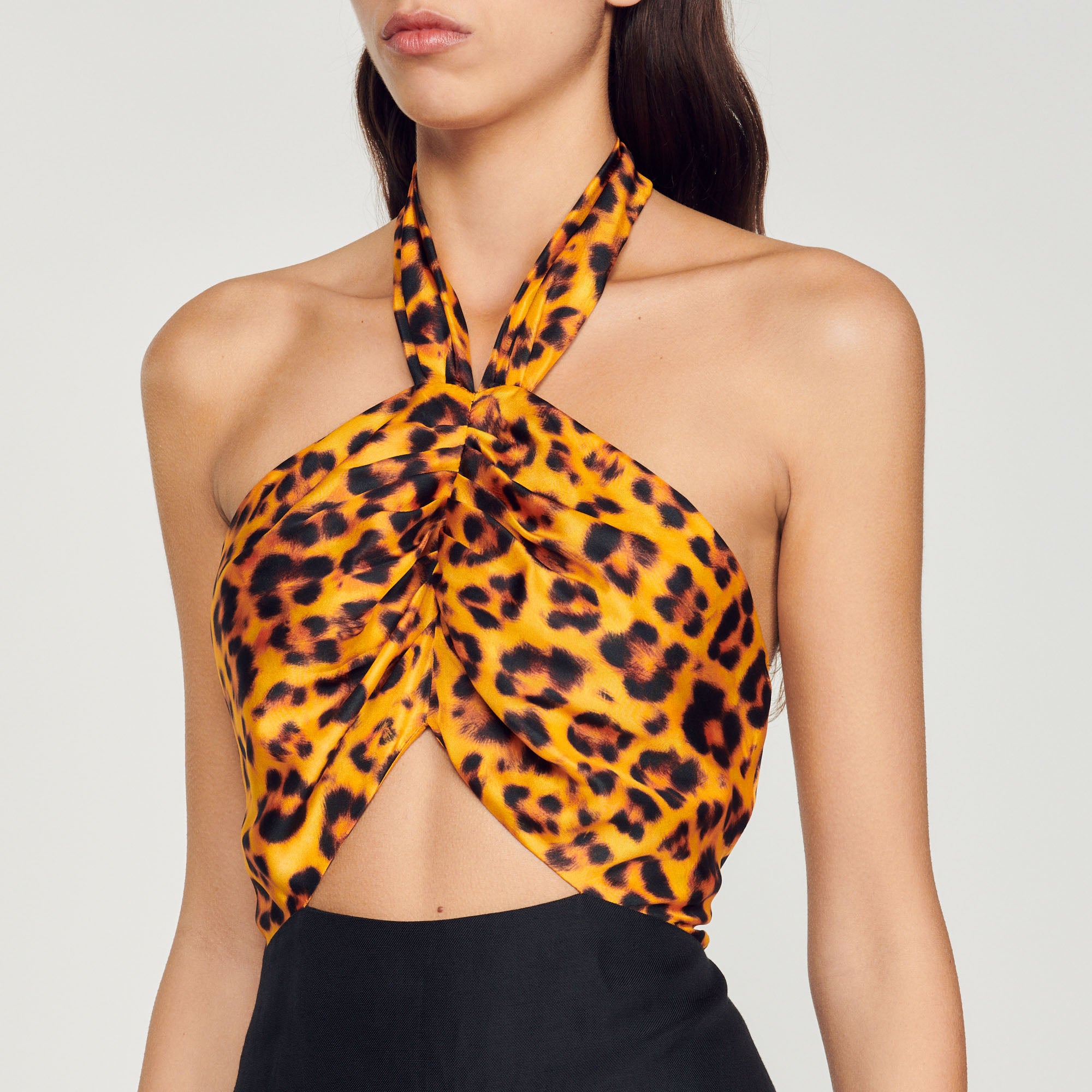 Robe courte léopard Sandro seconde main