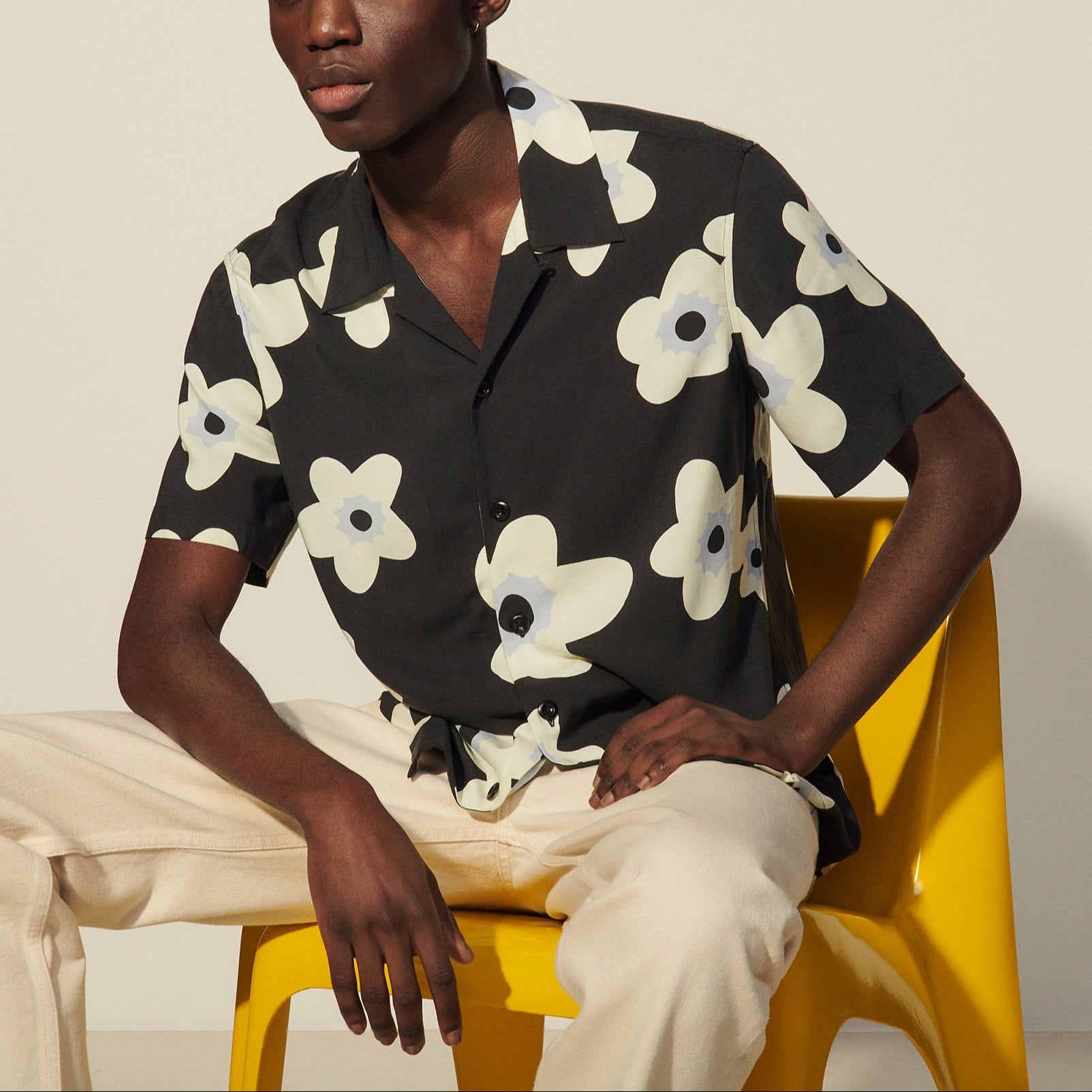 Chemisette fluide imprimée Sandro seconde main