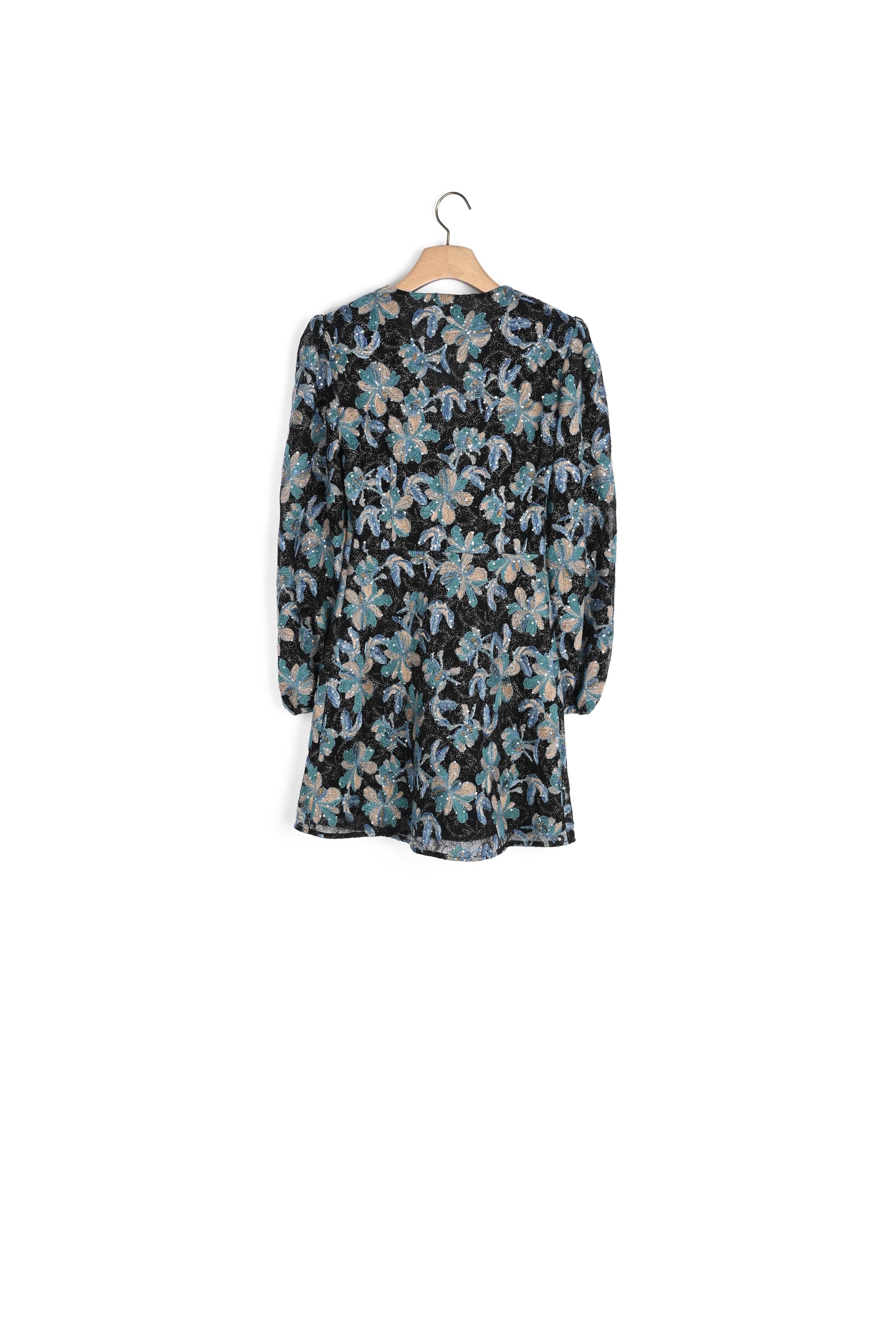 Robe en tulle brodée de sequins Sandro seconde main