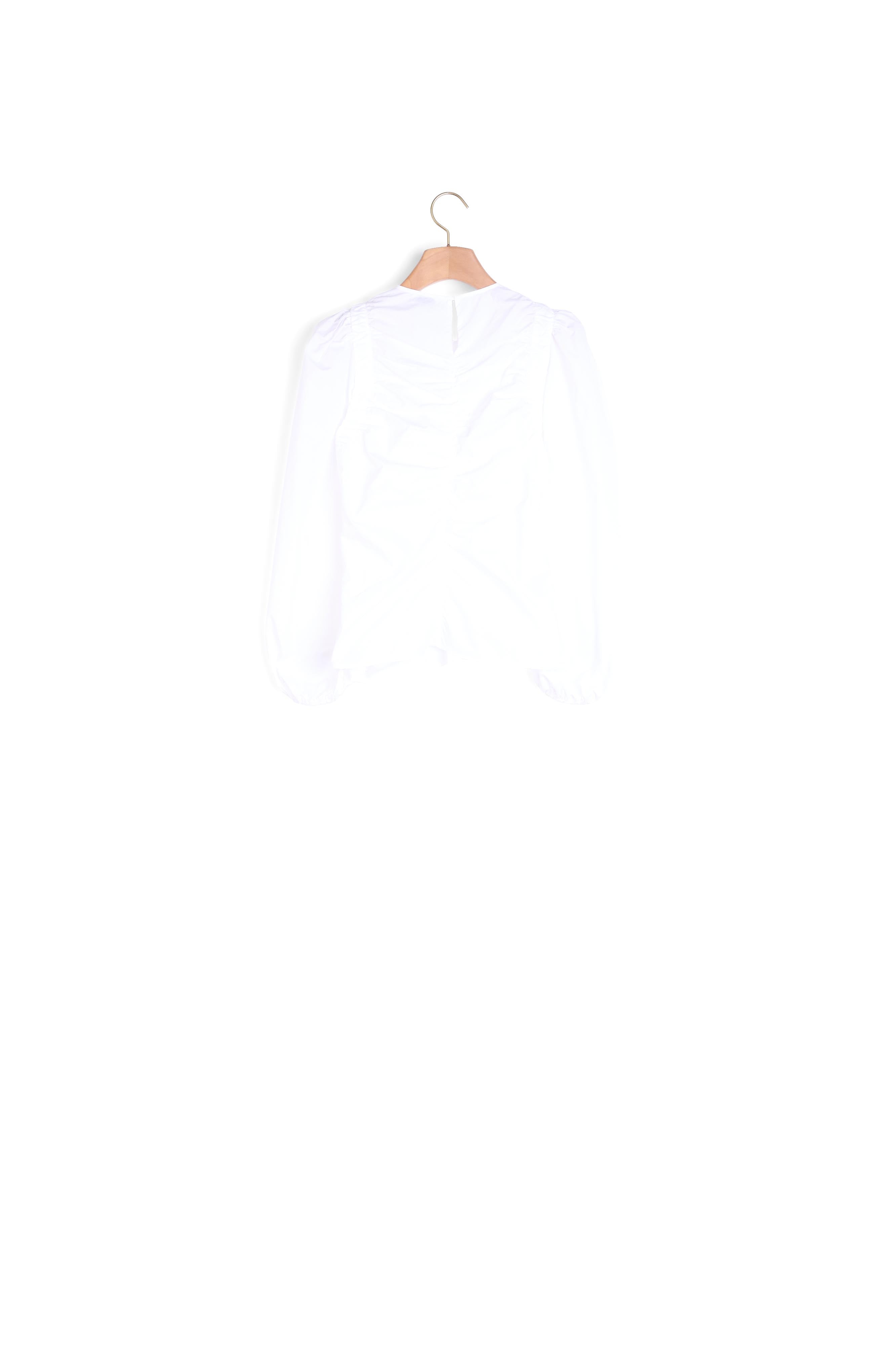 Top en popeline avec  jeu de fronces Sandro seconde main