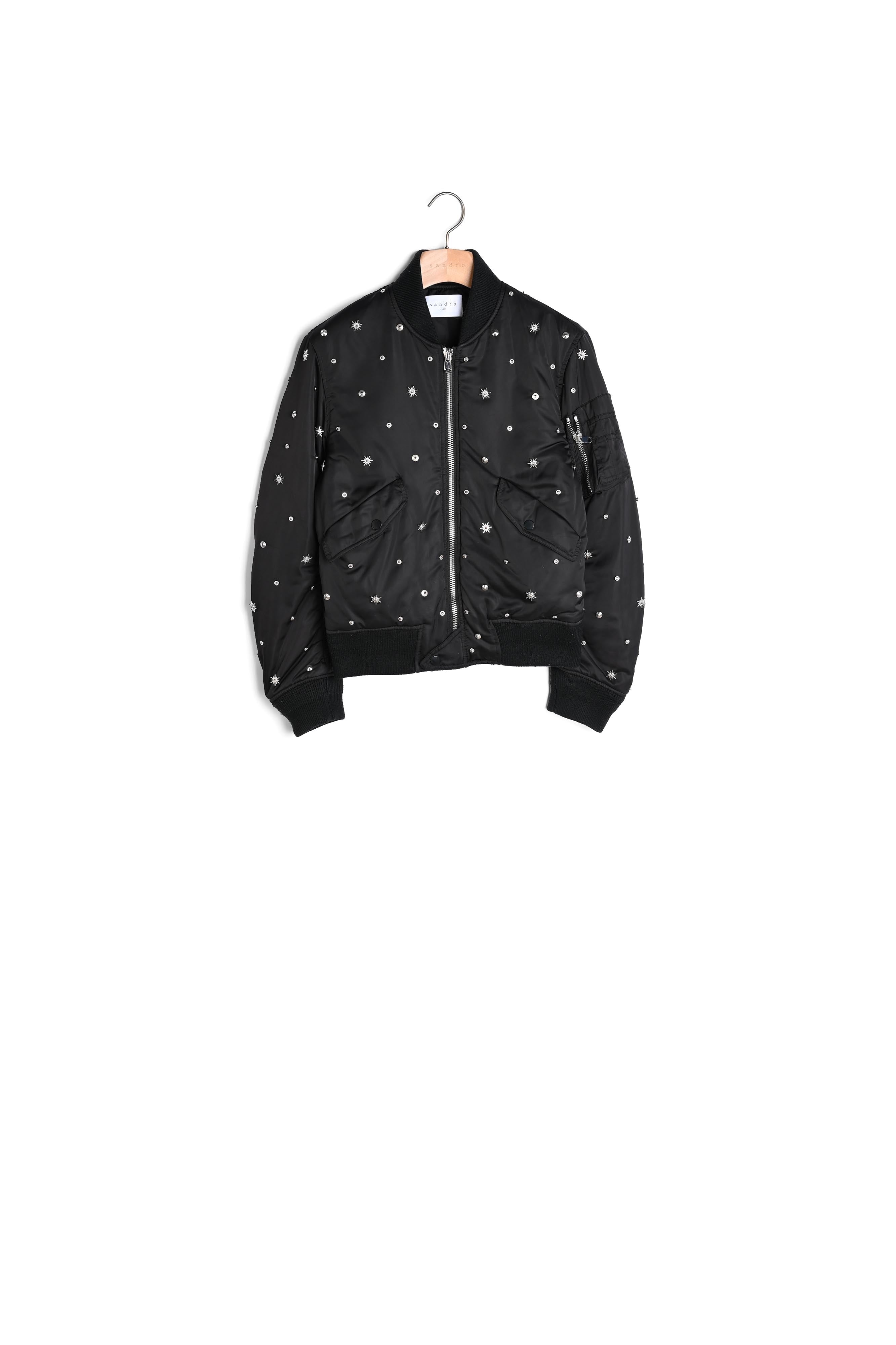 Blouson Noir Sandro seconde main