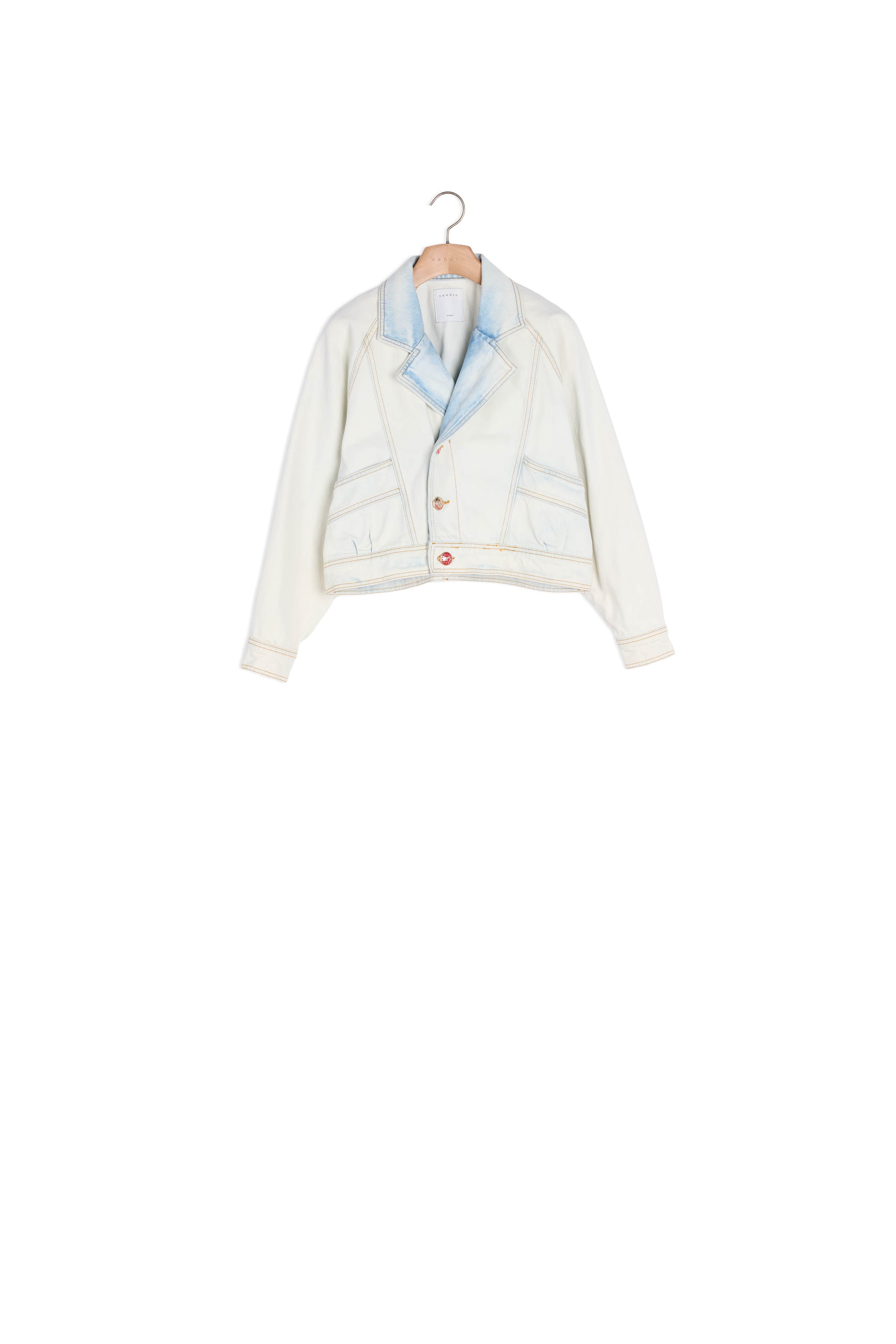 Veste en Jean délavée Sandro seconde main