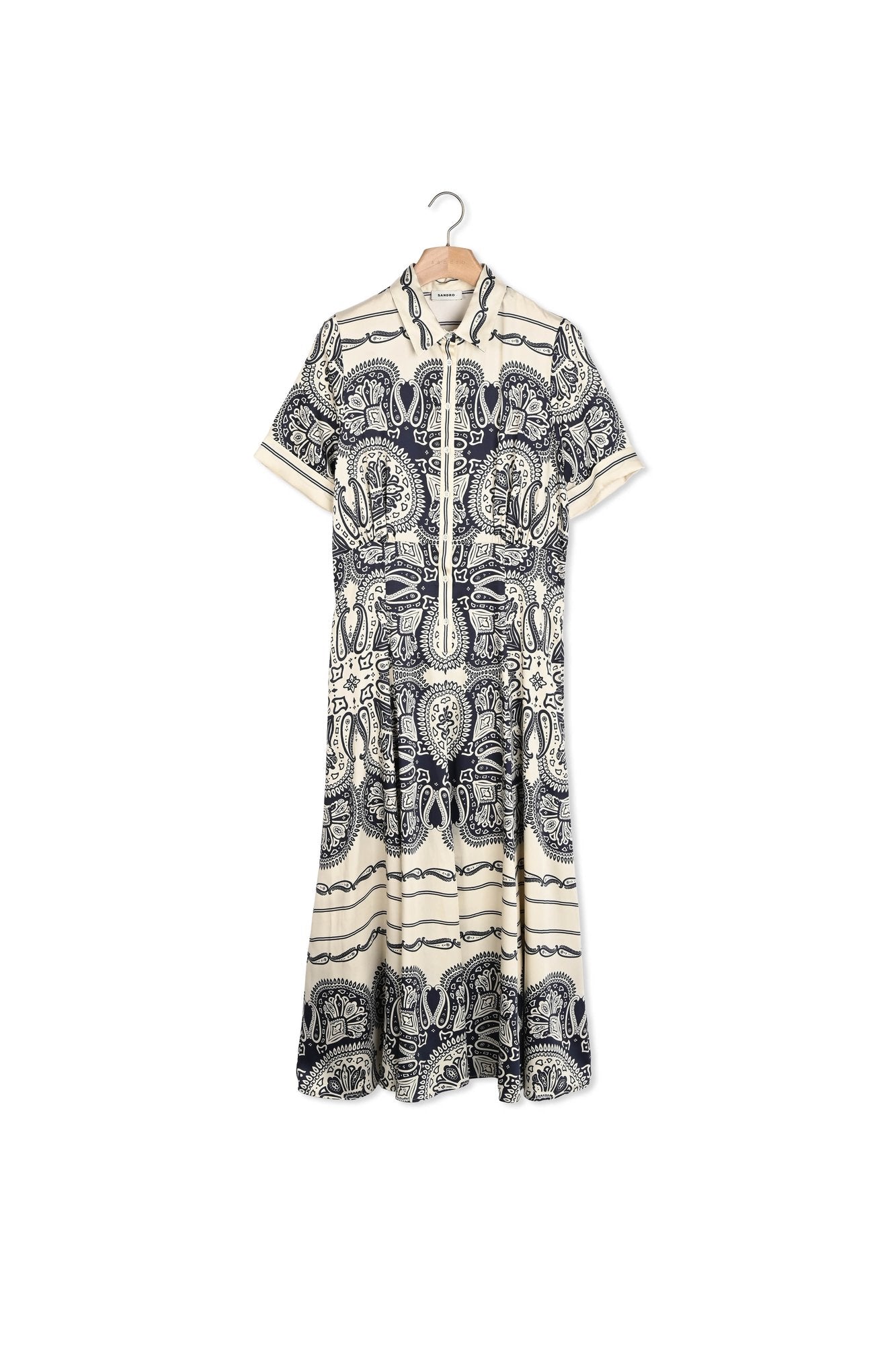 Robe longue imprimée Sandro seconde main