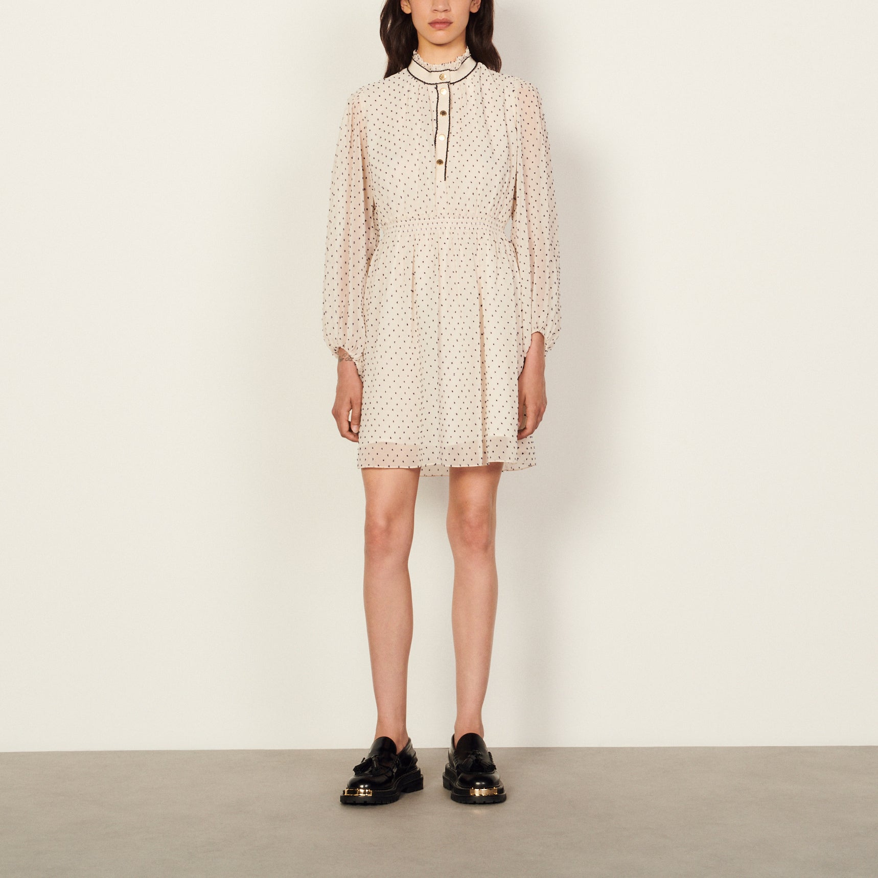 Robe Blanc / Bleu Sandro seconde main