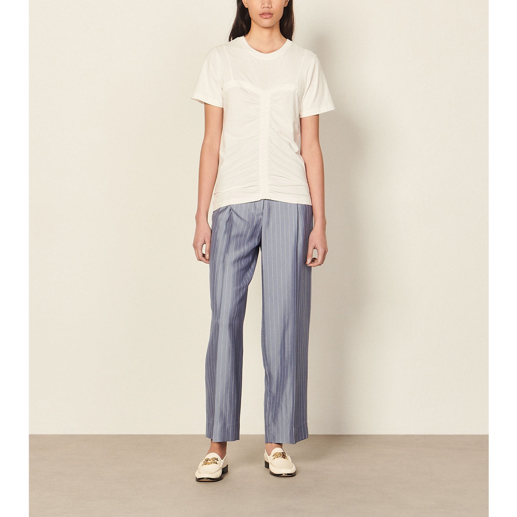 T-shirt façon corset Sandro seconde main