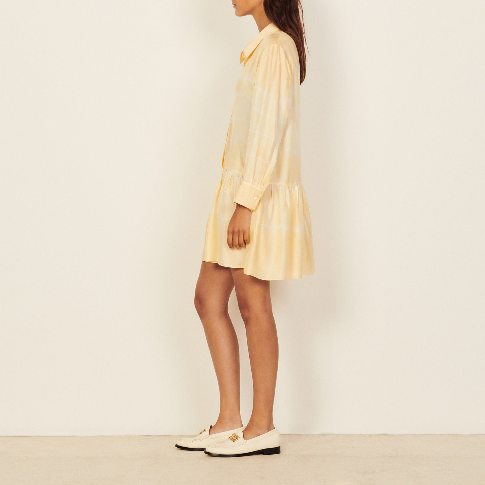 Robe courte tie and dye en soie Sandro seconde main