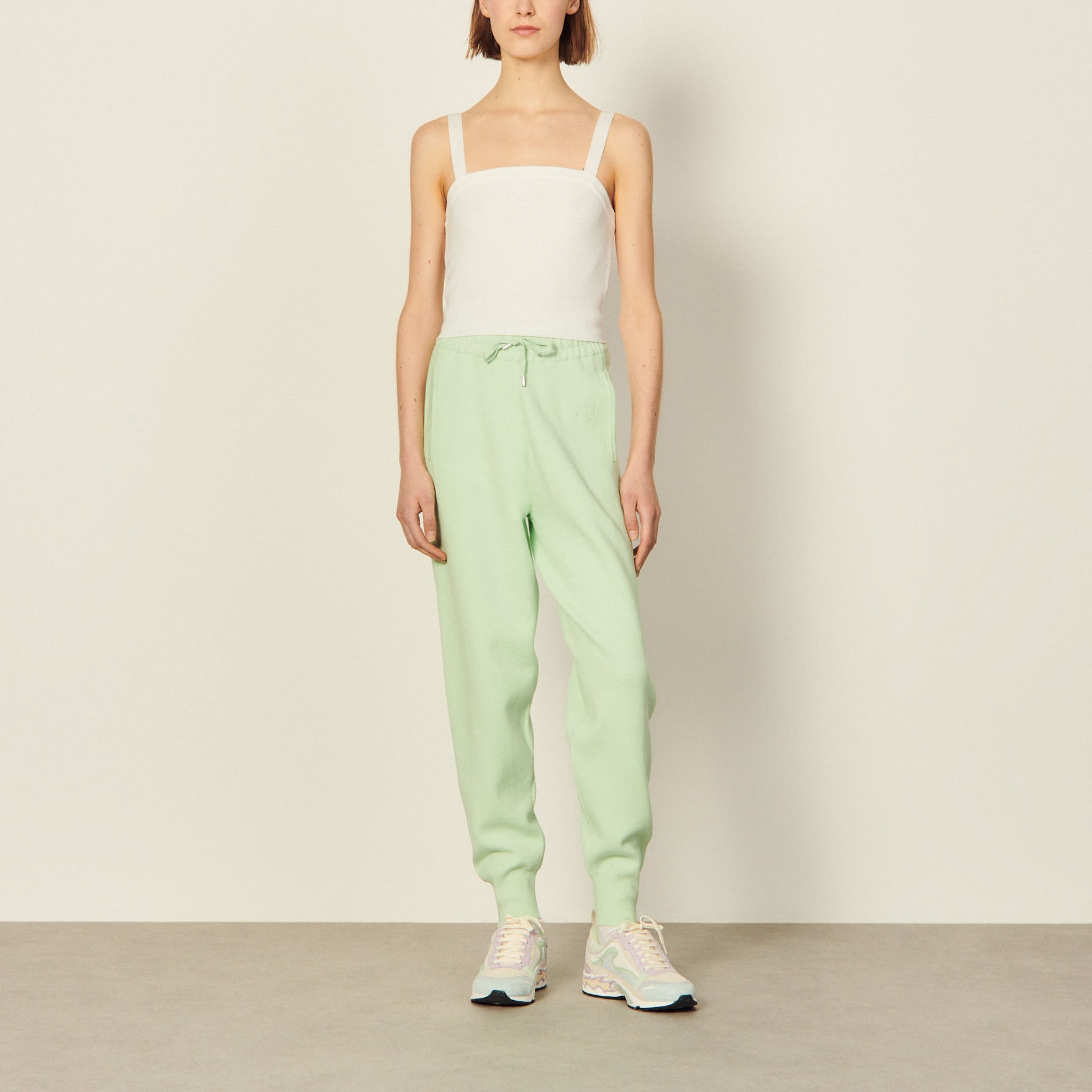 Brassière en Maille brodée Sandro seconde main