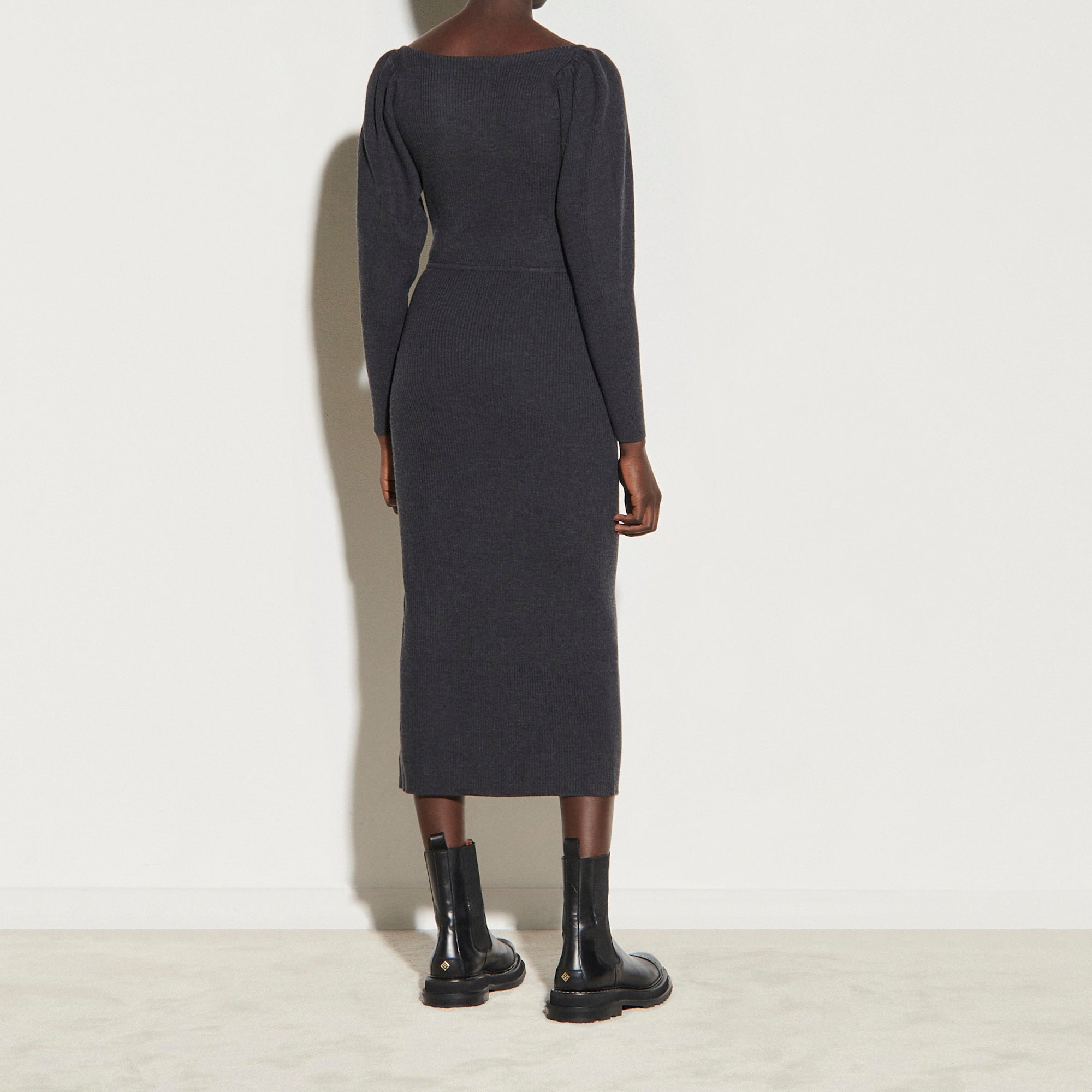 Robe en Maille avec fente Sandro seconde main