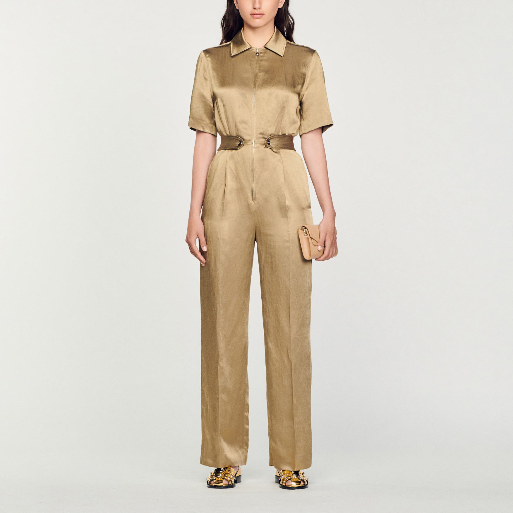 Combinaison Pantalon en satin Sandro seconde main