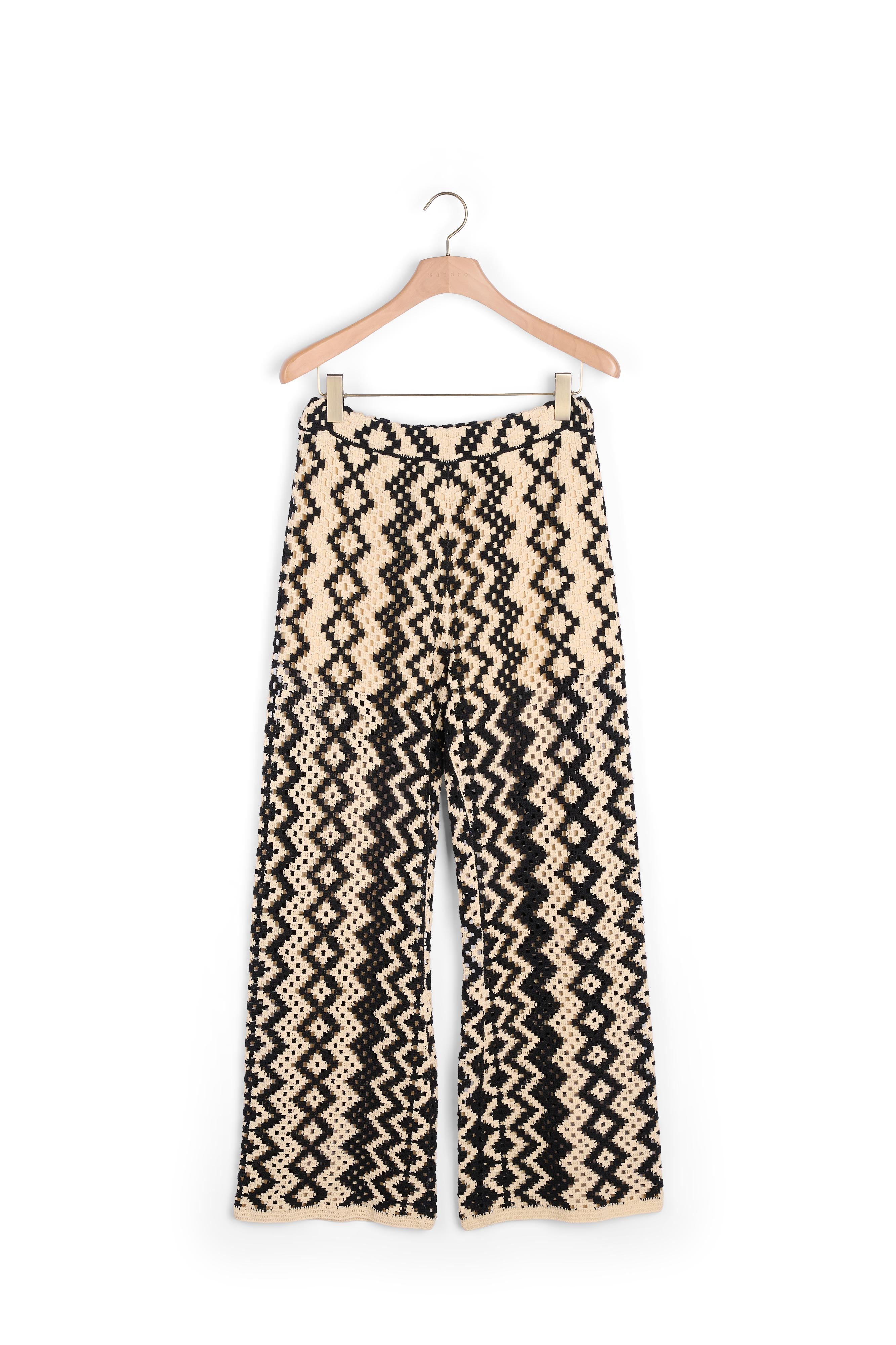 Pantalon en Maille Sandro seconde main