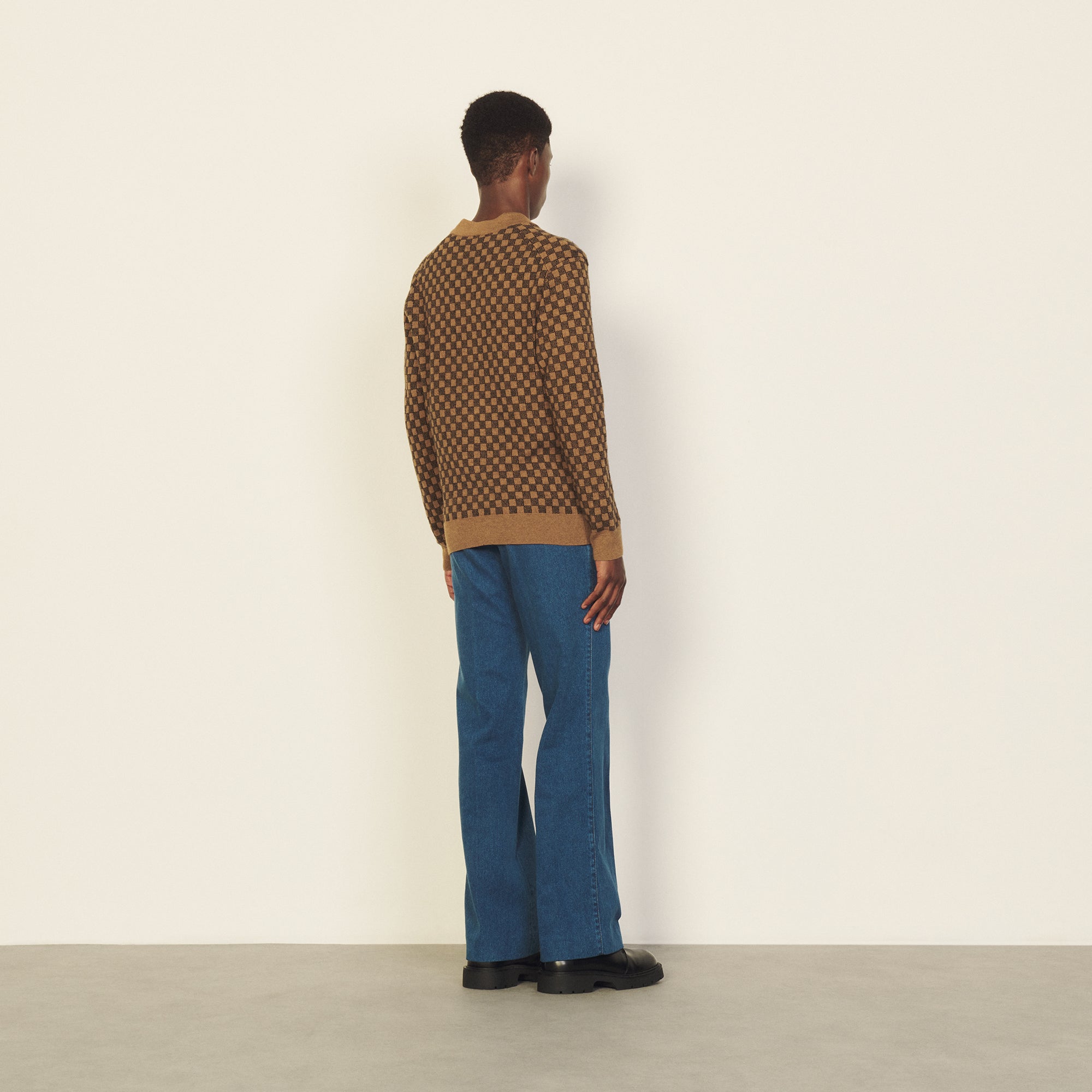 Maille Camel Sandro seconde main