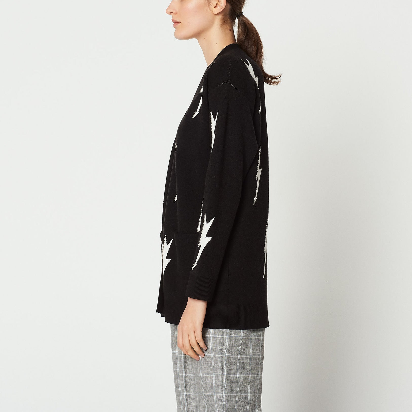 Gilet avec éclairs perlés Sandro seconde main