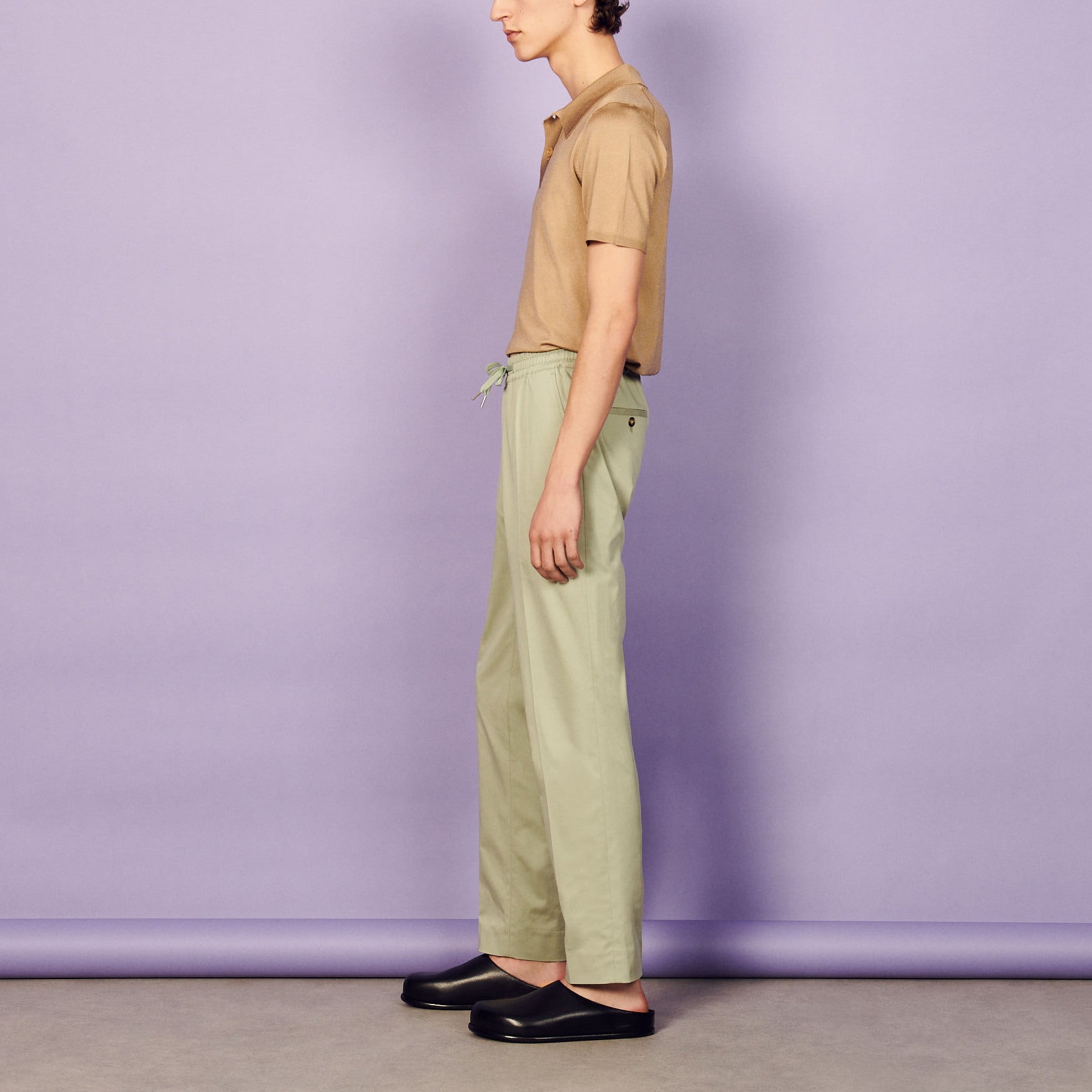 Pantalon à la ceinture élastique Sandro seconde main