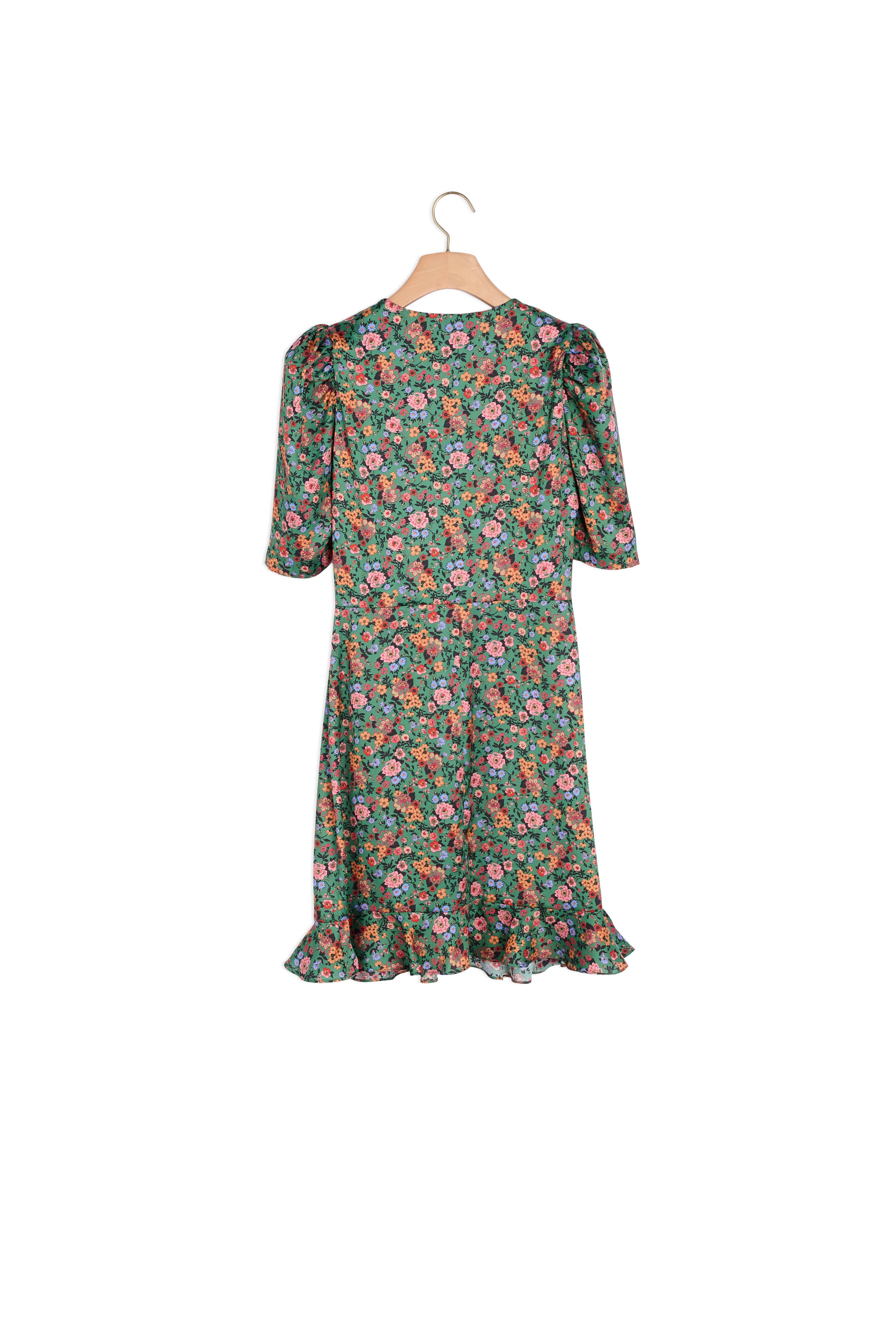 Robe courte à imprimé Fleurs d'automne Sandro seconde main