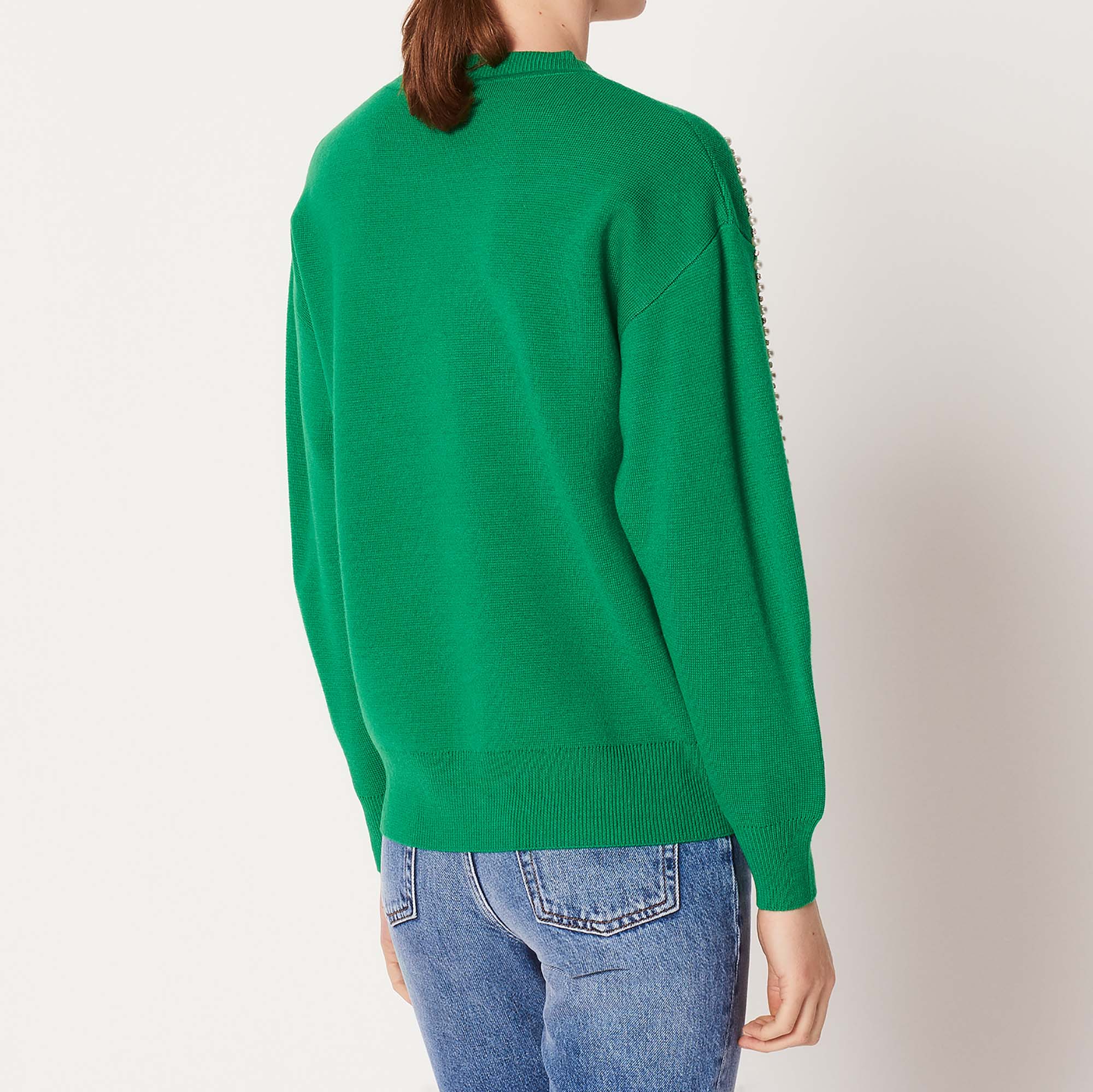 Pull avec perles sur les manches Sandro seconde main