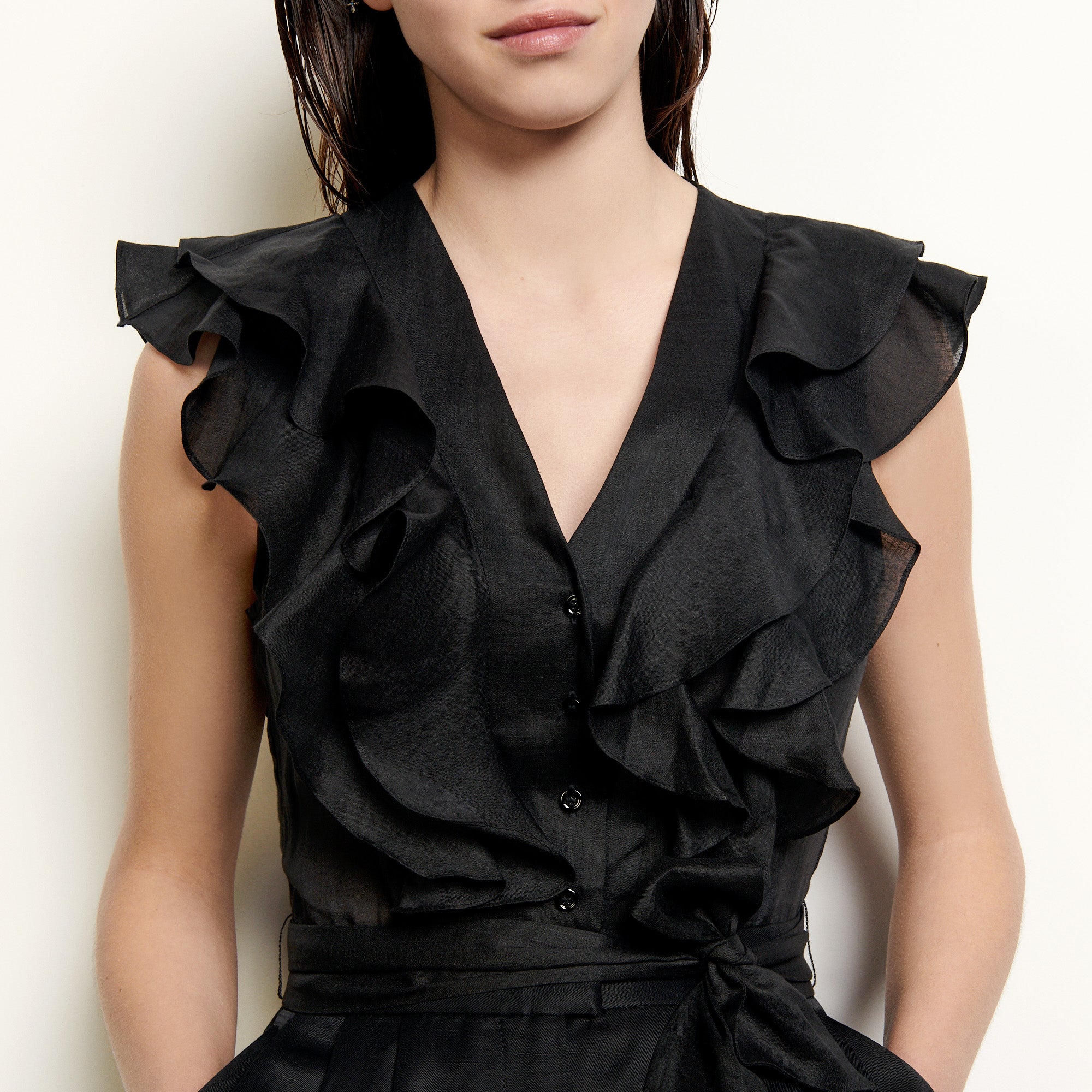 Combinaison Short en ramie Sandro seconde main