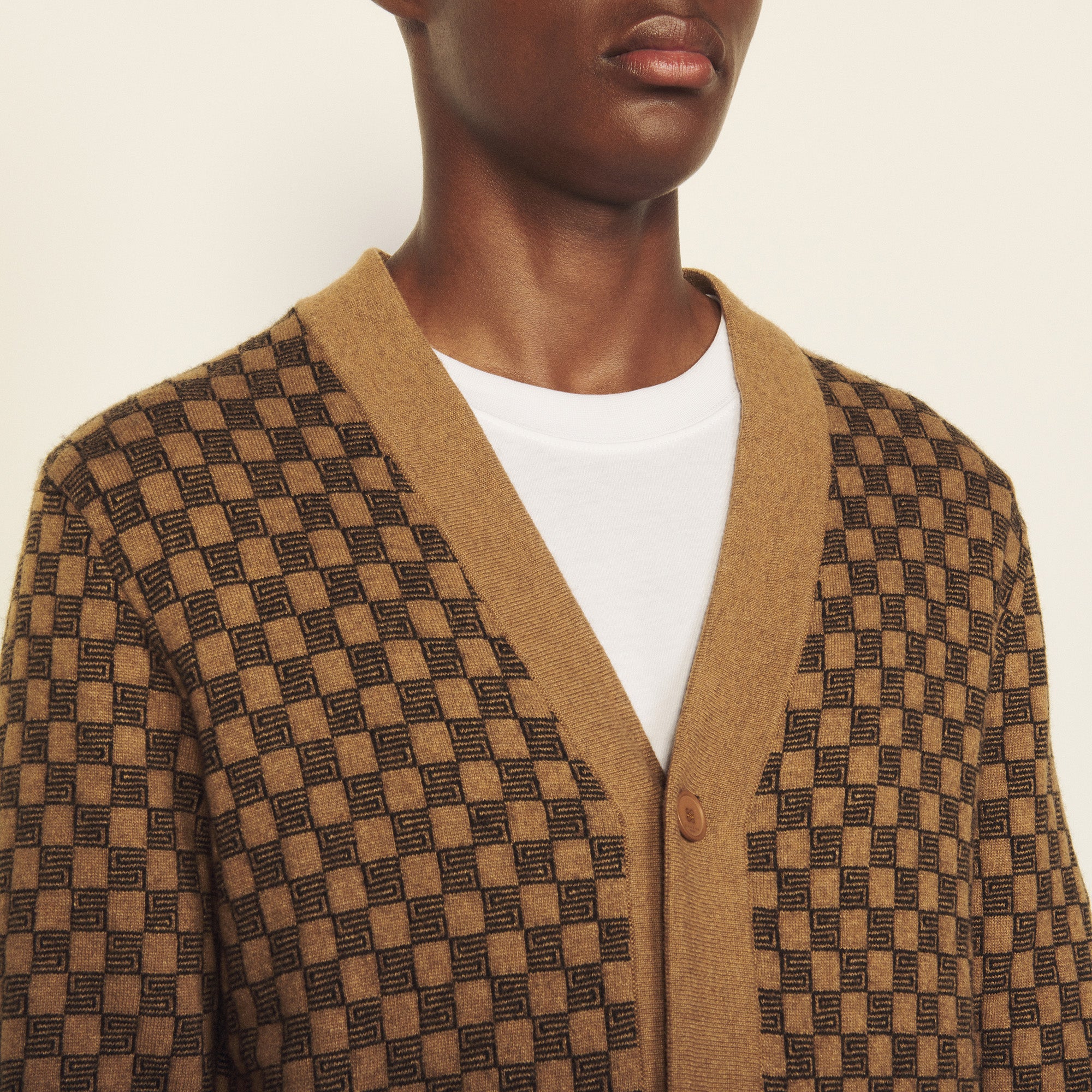 Maille Camel Sandro seconde main