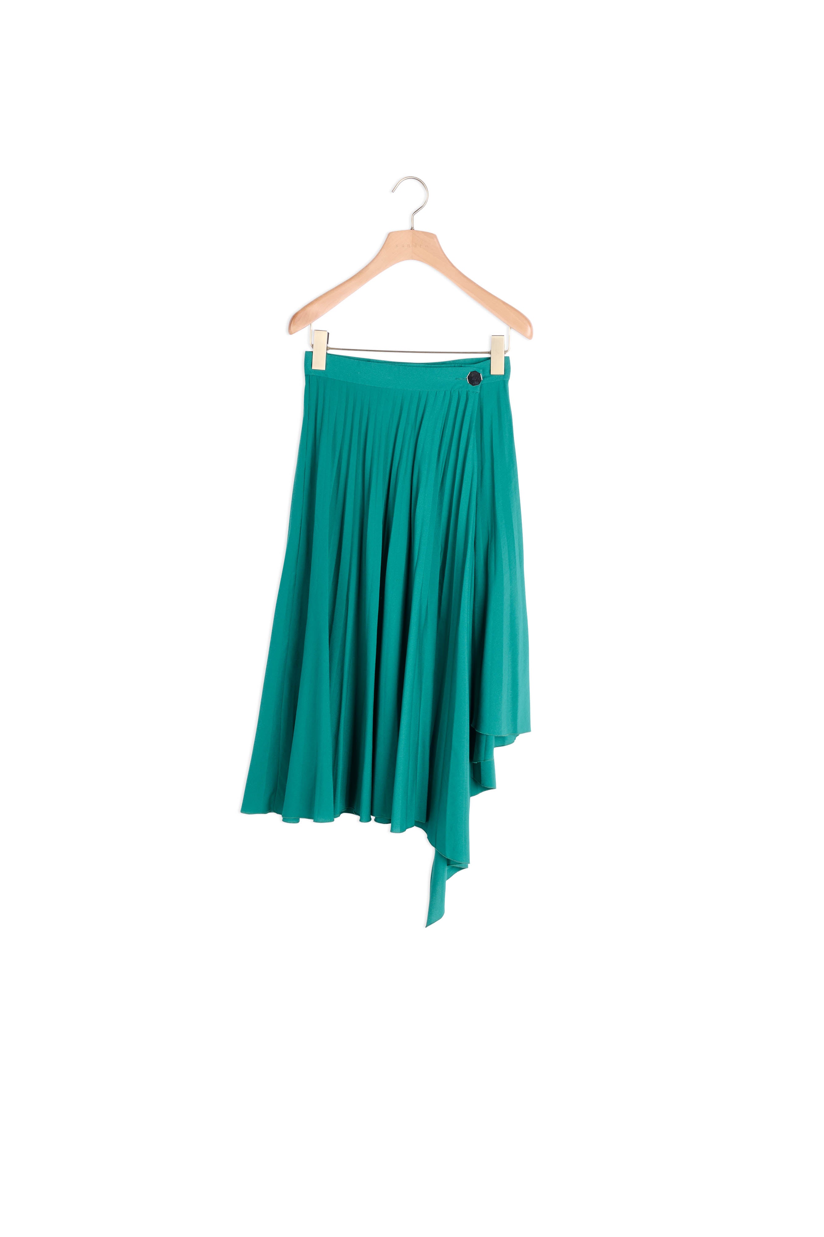 Jupe portefeuille asymétrique plissée Sandro seconde main