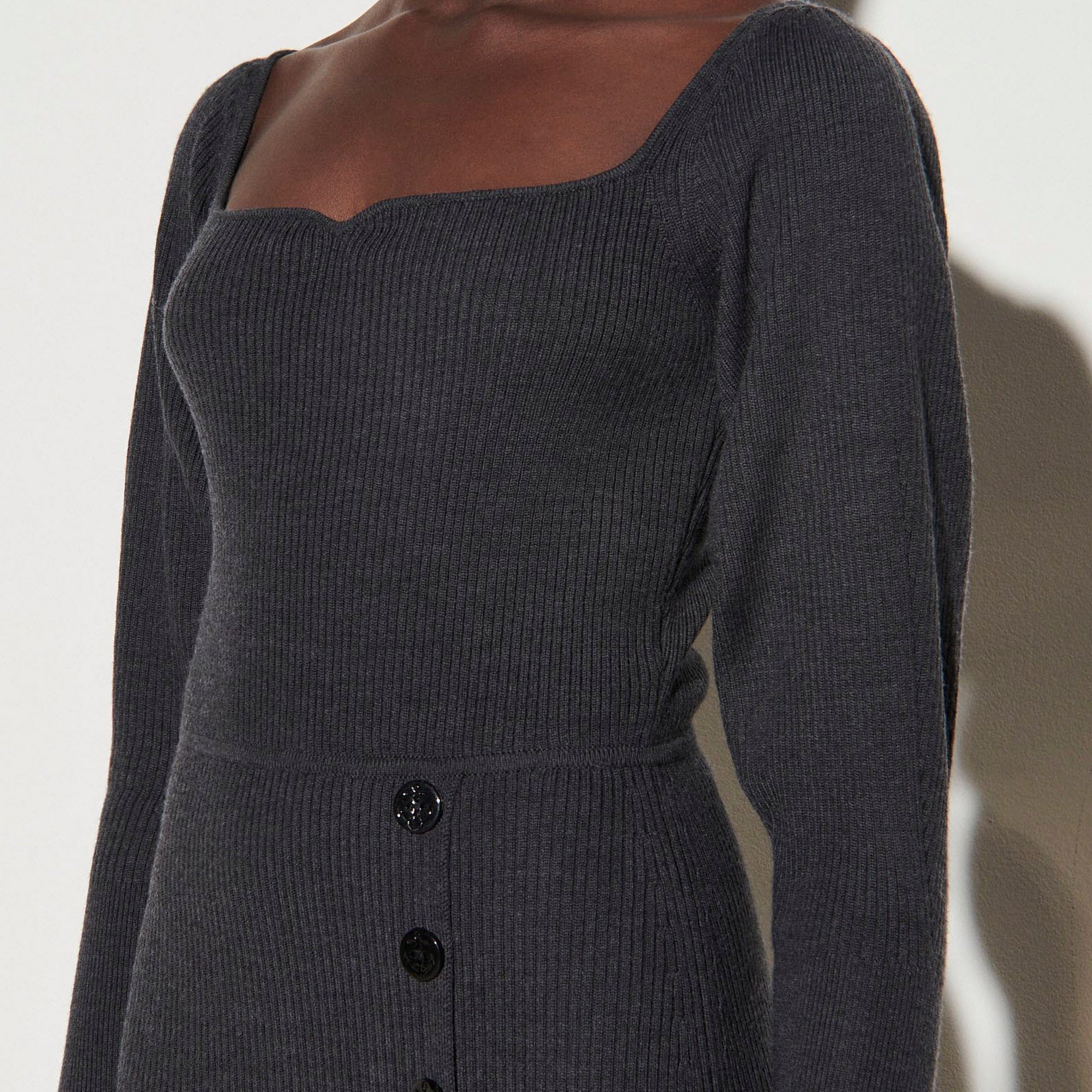 Robe en Maille avec fente Sandro seconde main