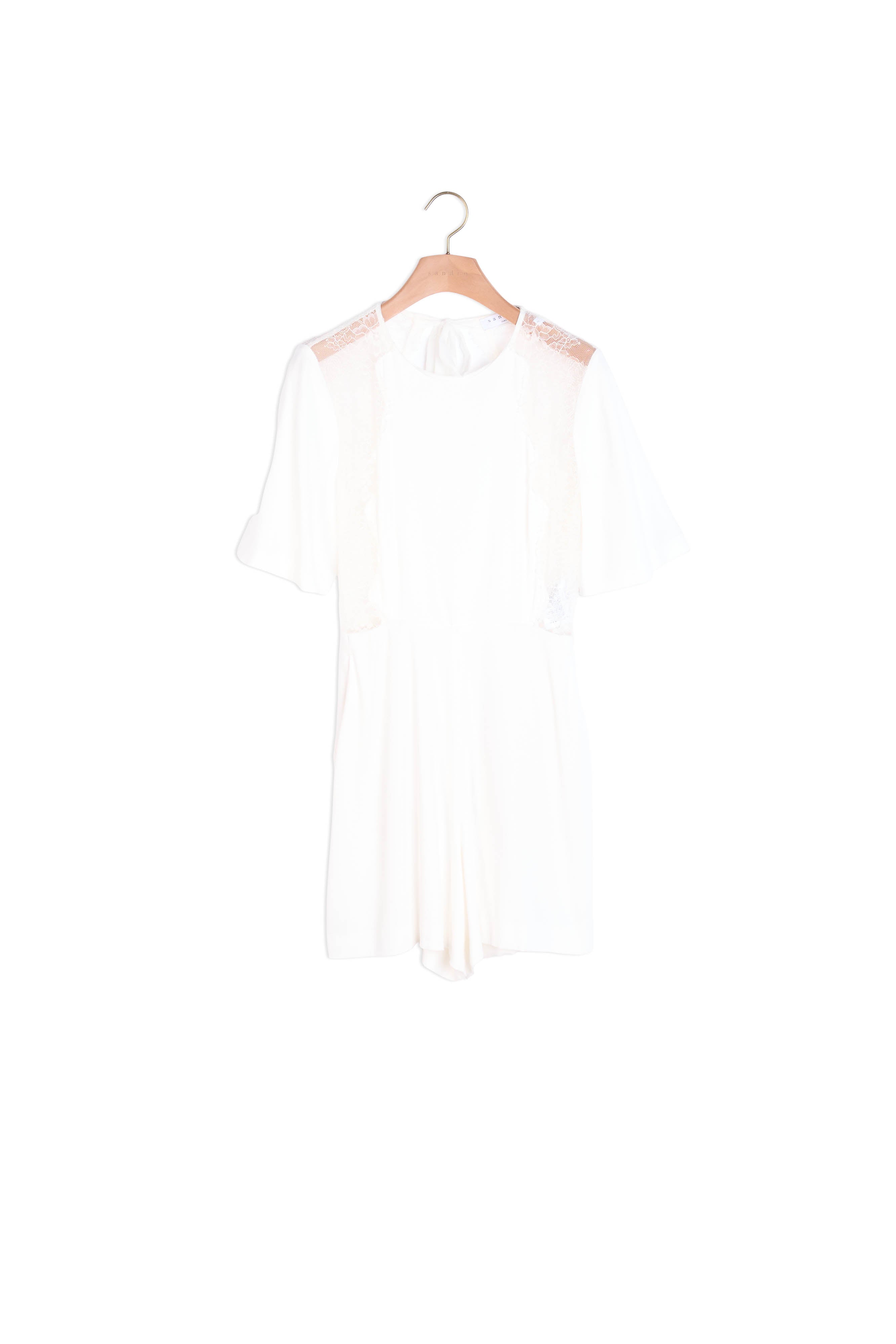 CombiShort insert de dentelle dos ouvert Sandro seconde main