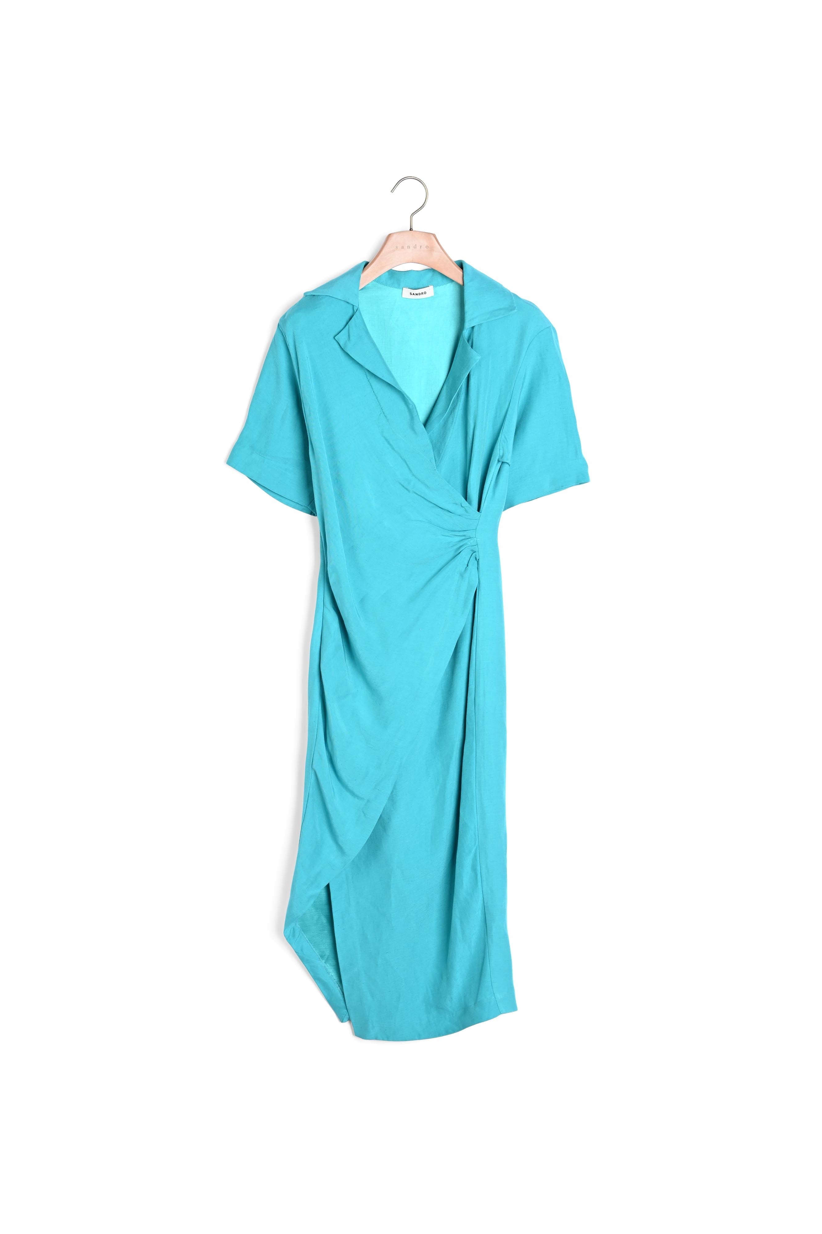 Robe drapée asymétrique Sandro seconde main
