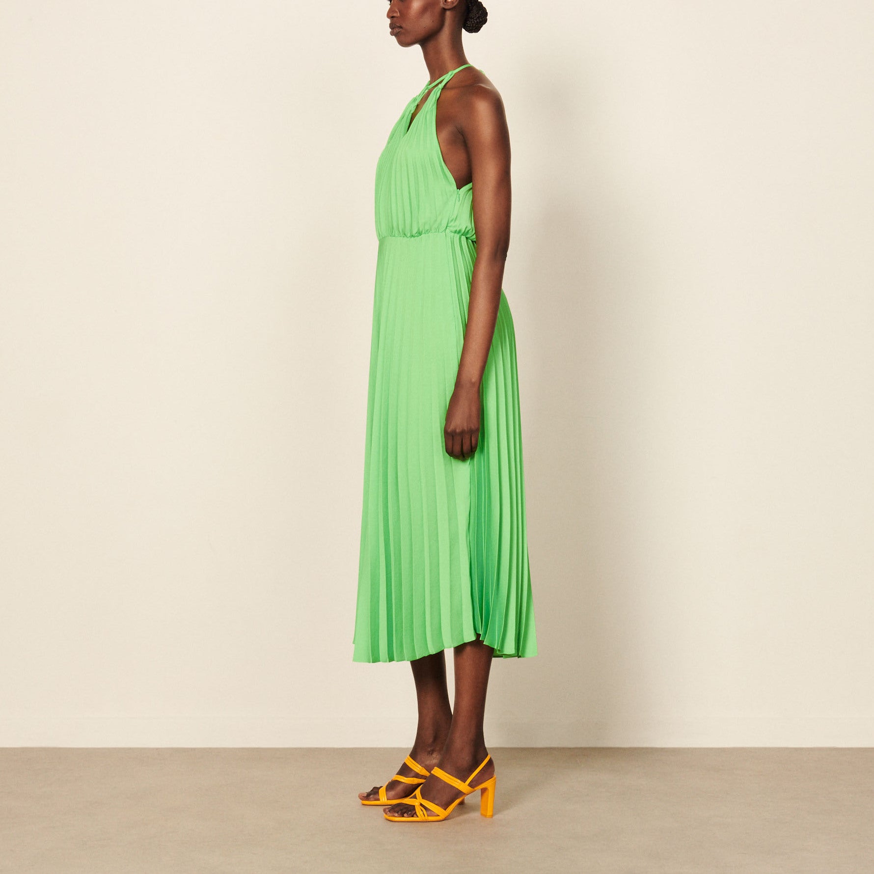 Robe longue plissée Sandro seconde main