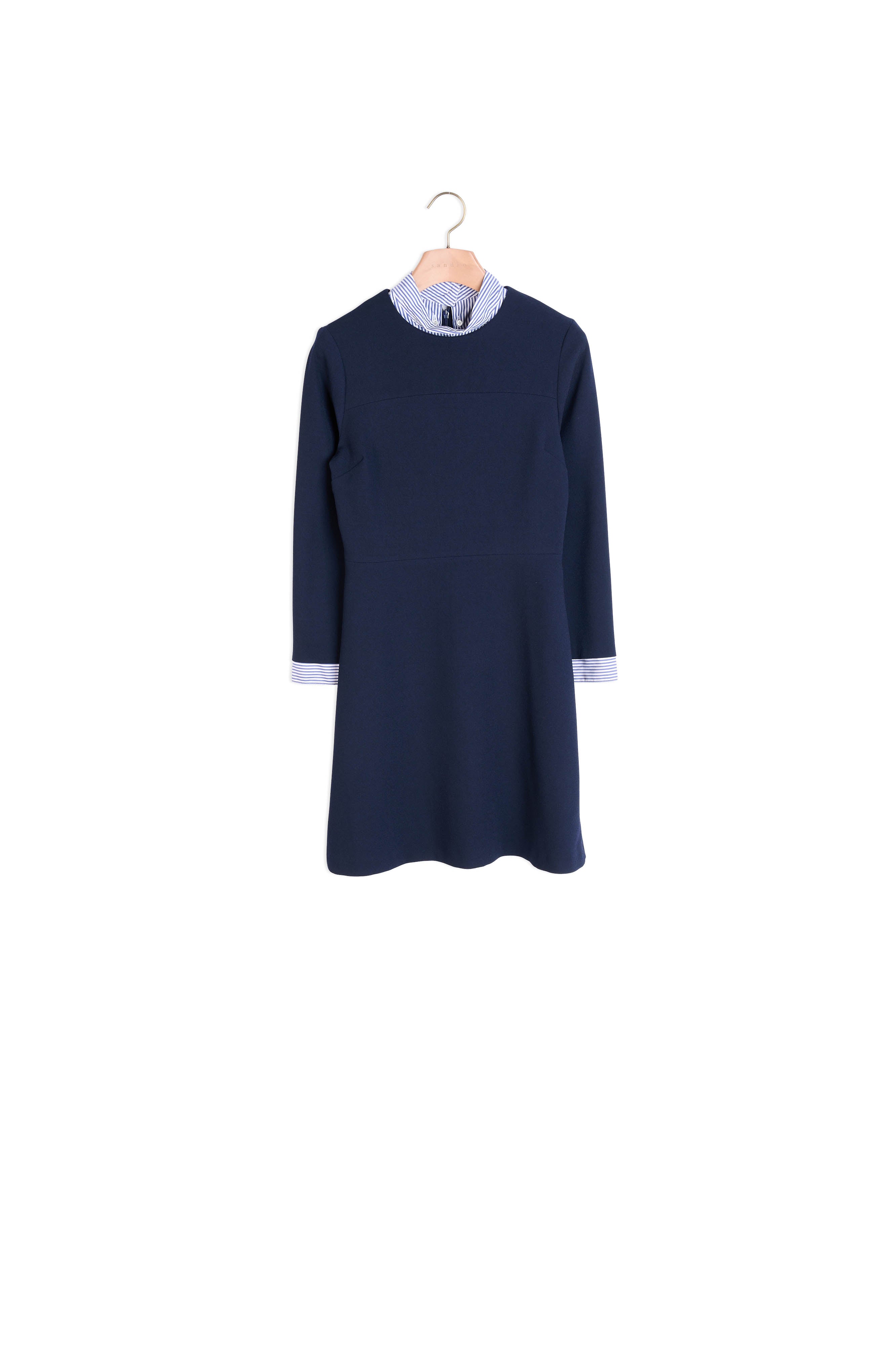 Robe détails rayés et boutons strassés Sandro seconde main