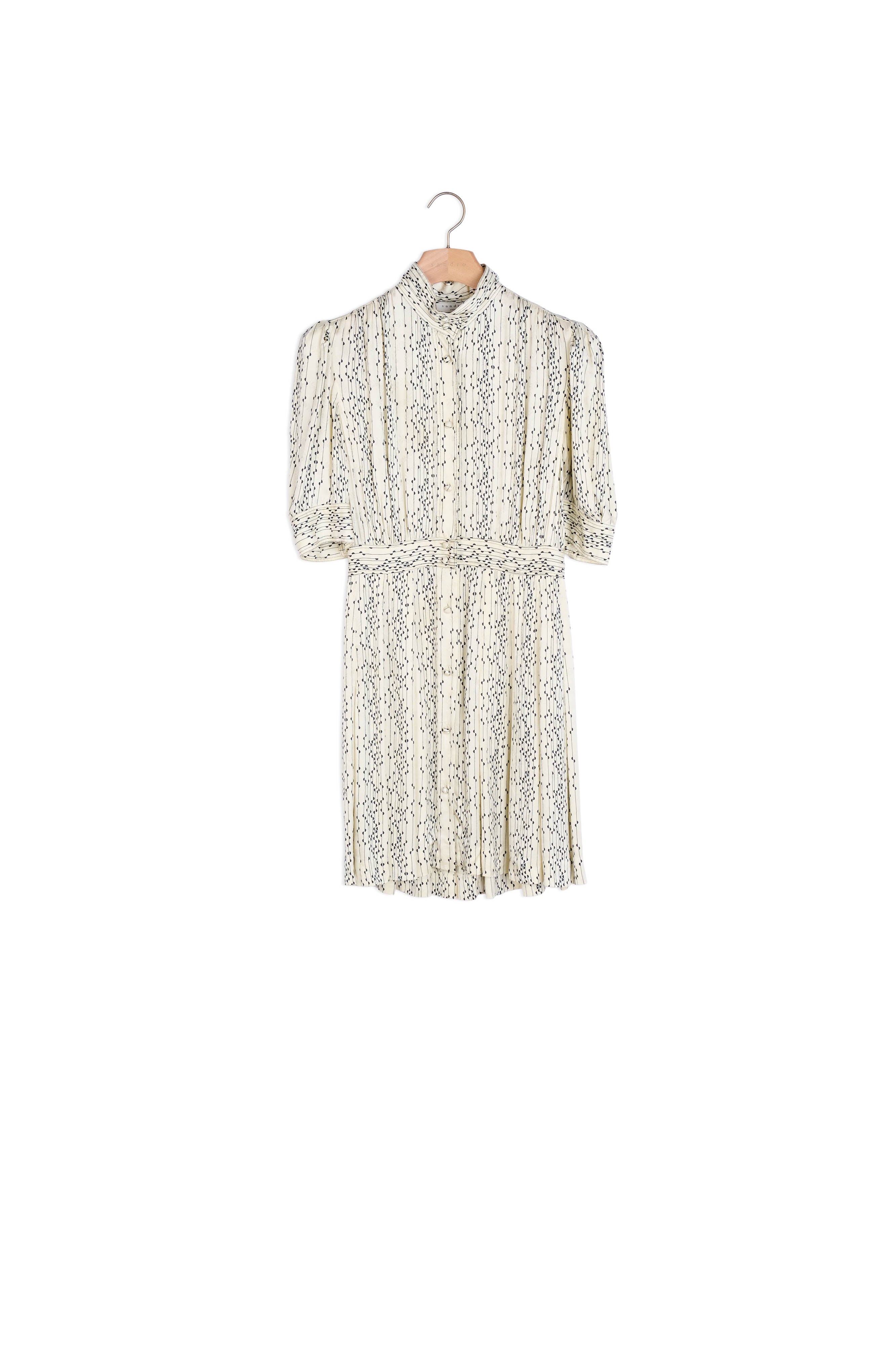 Robe Chemise courte imprimée Sandro seconde main