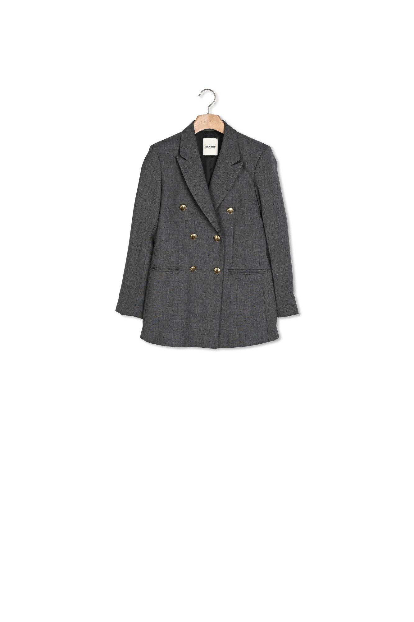 Veste de tailleur à boutonnage croisé Sandro seconde main