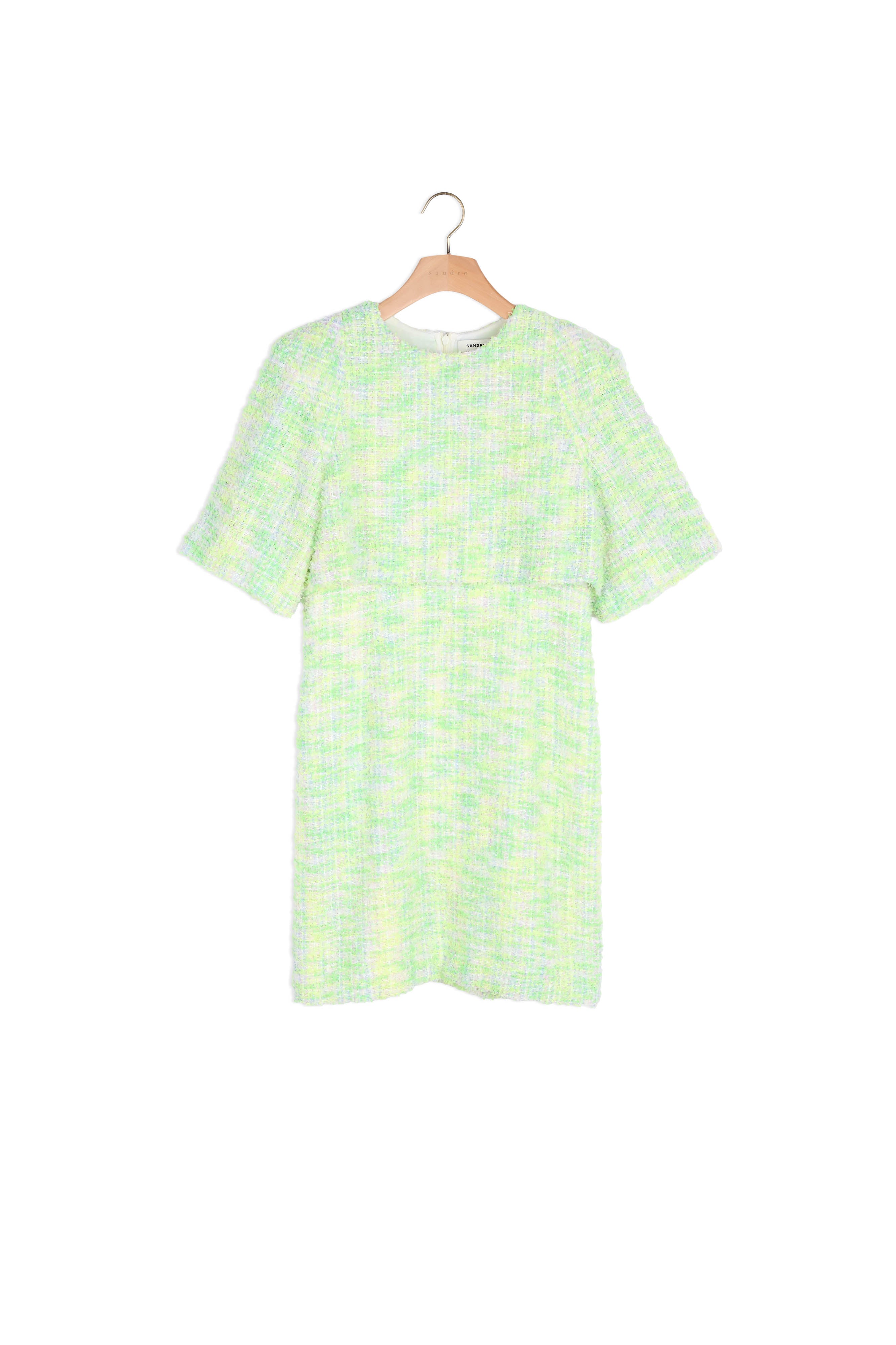 Robe courte en tweed Sandro seconde main