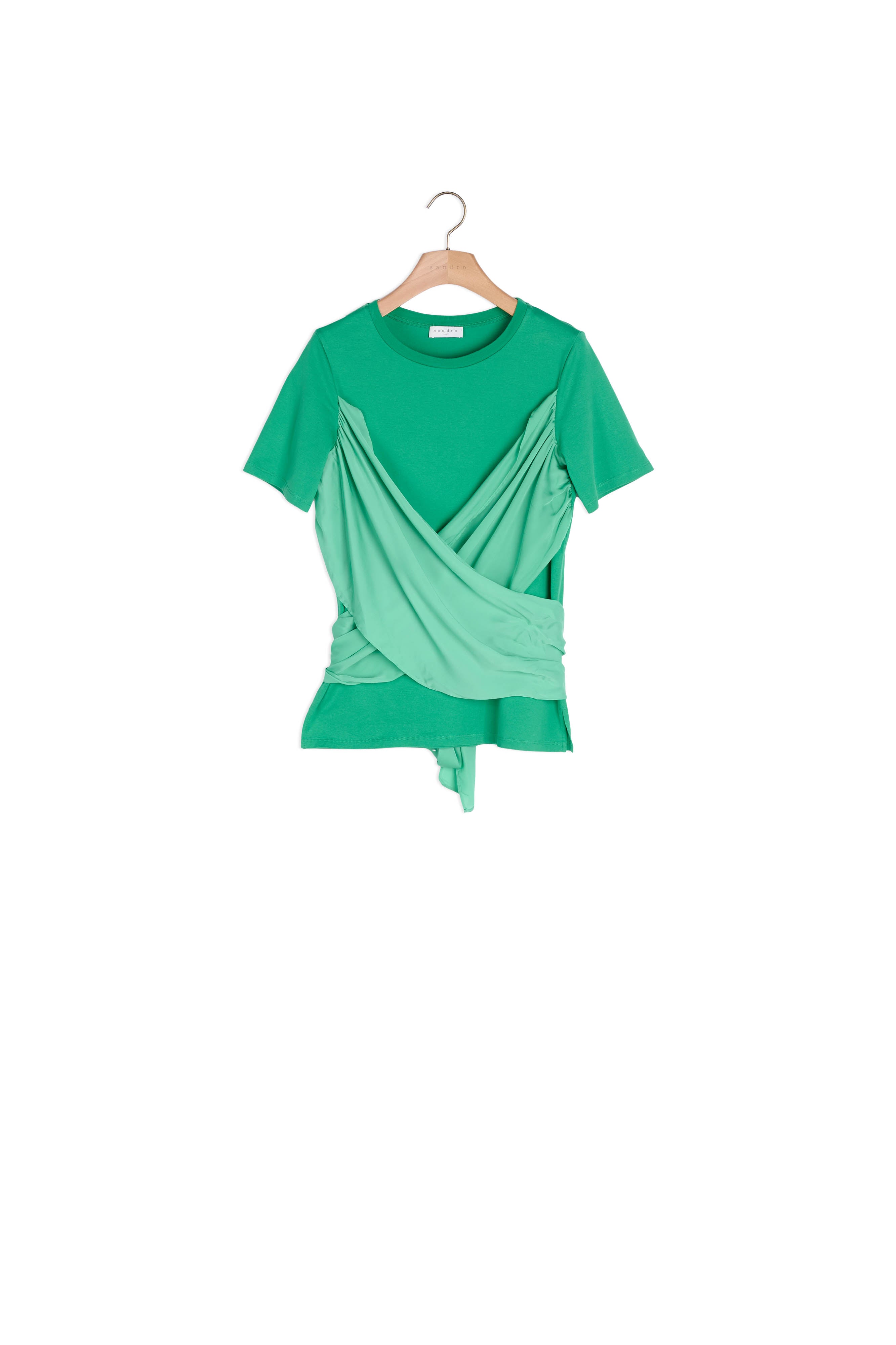 T-shirt fluide avec ceinture Sandro seconde main