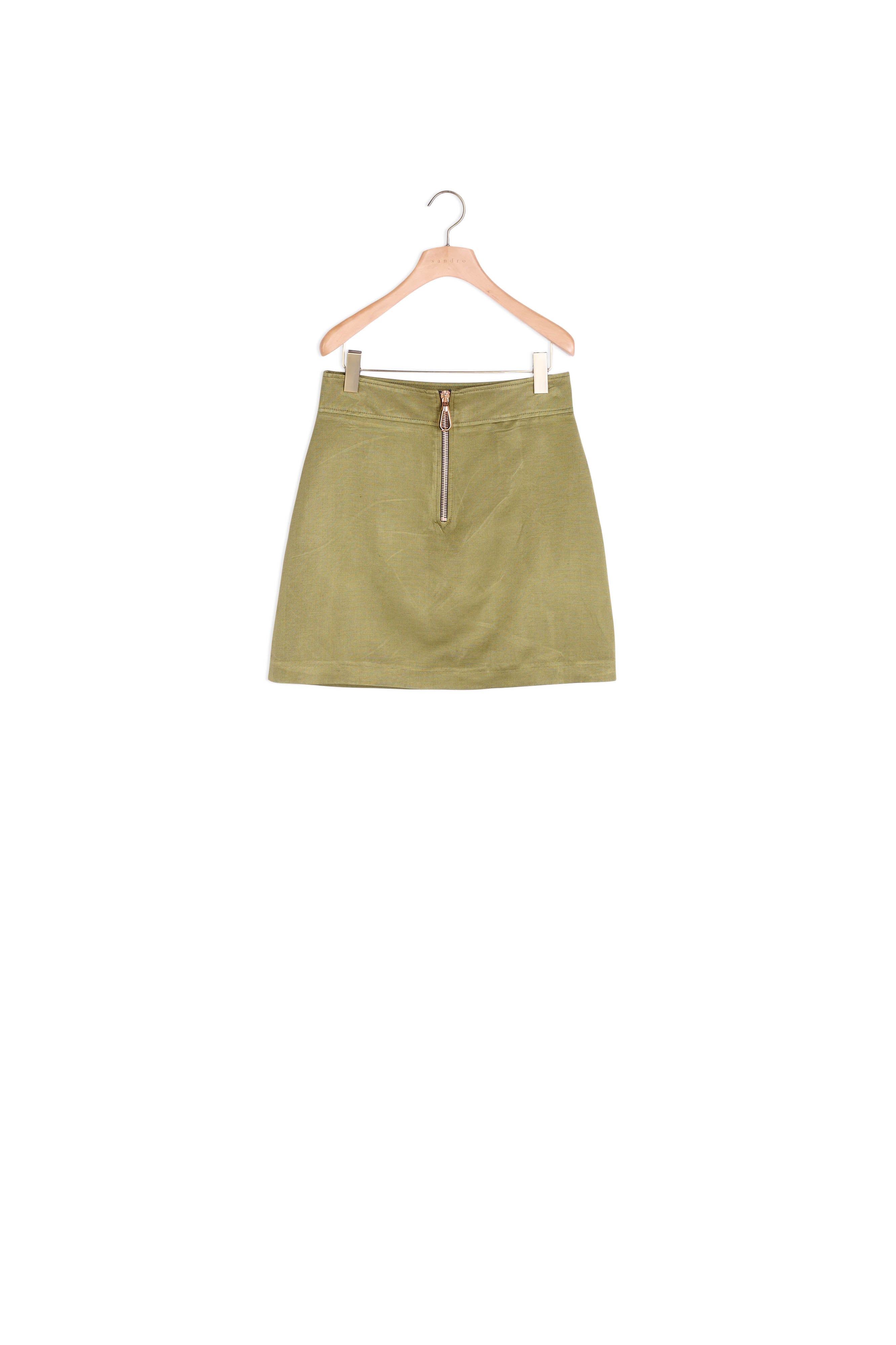 Jupe courte avec fermeture apparente Sandro seconde main