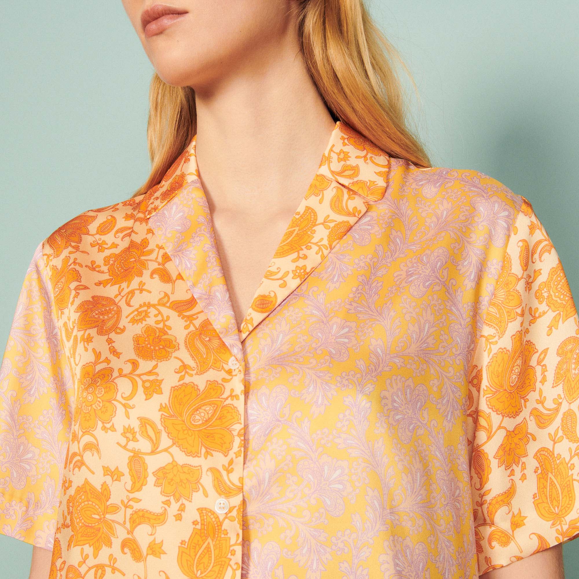 Chemise fluide imprimé Folk Flower Sandro seconde main