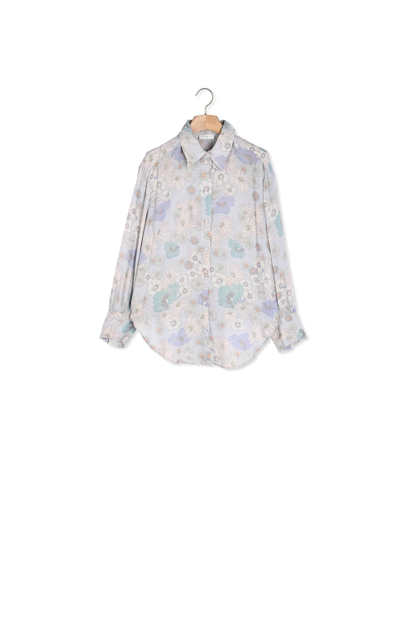 Chemise en voile imprimée Sandro seconde main