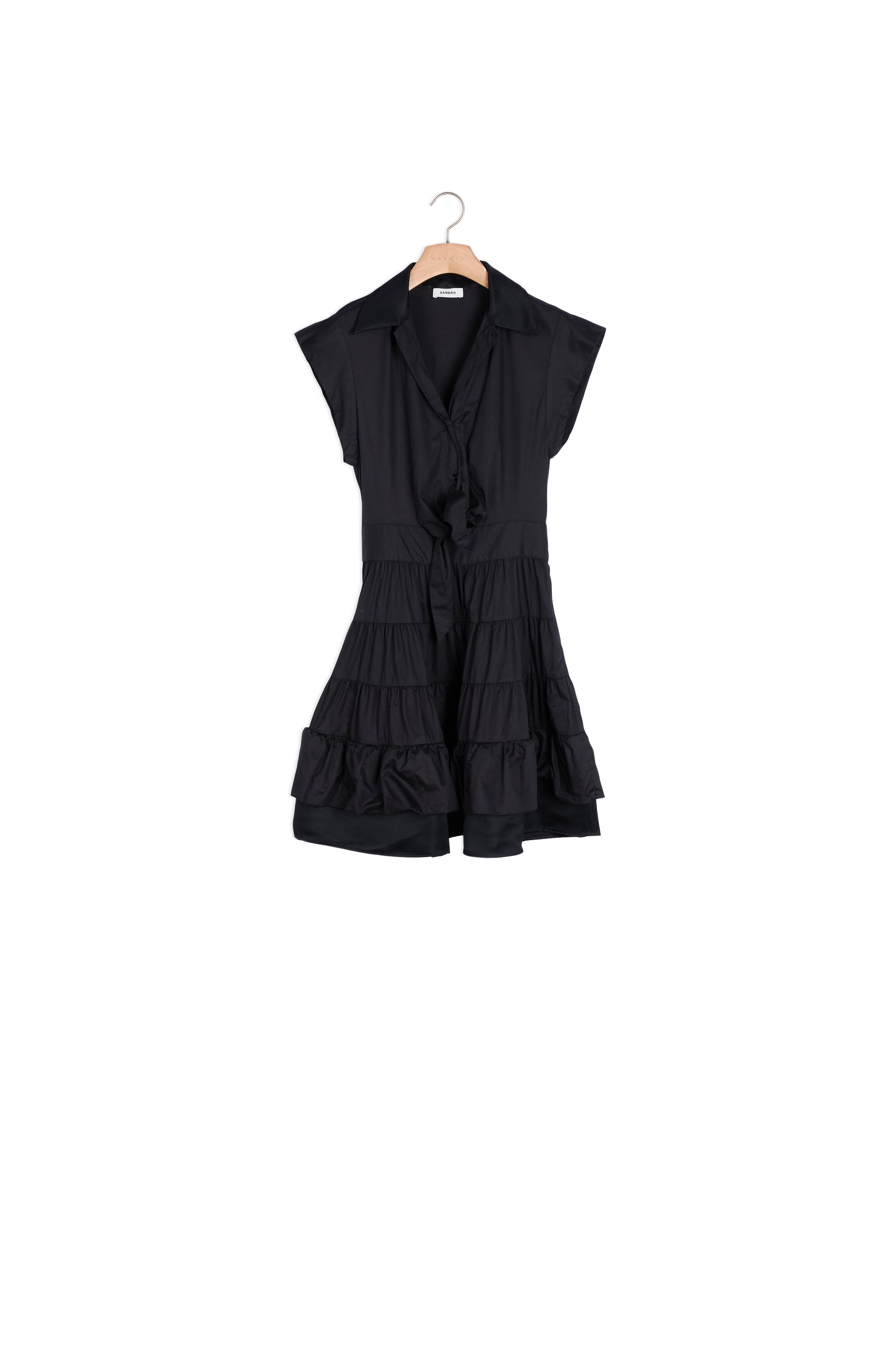 Robe courte volantée Sandro seconde main