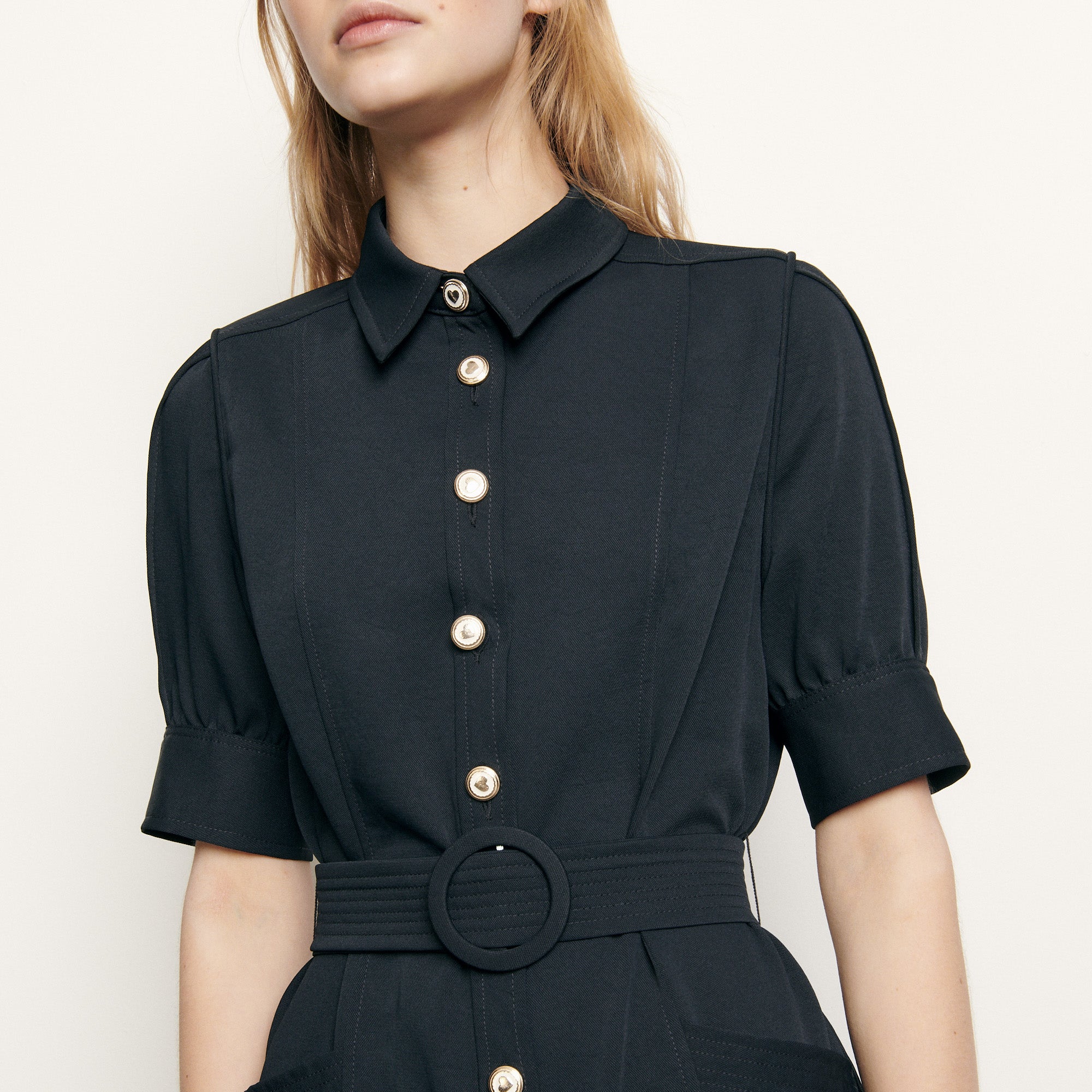 Robe Chemise à boutons fantaisies Sandro seconde main