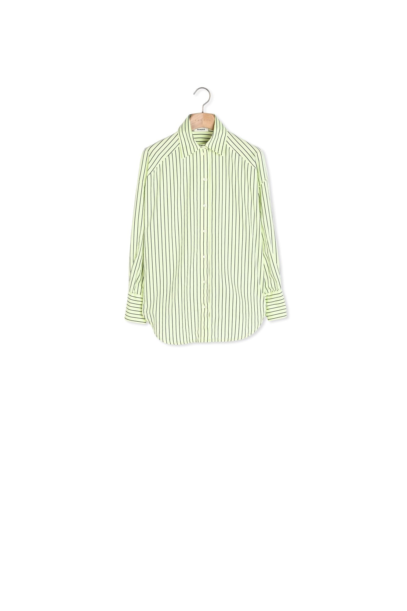 Chemise oversize à rayures Sandro seconde main