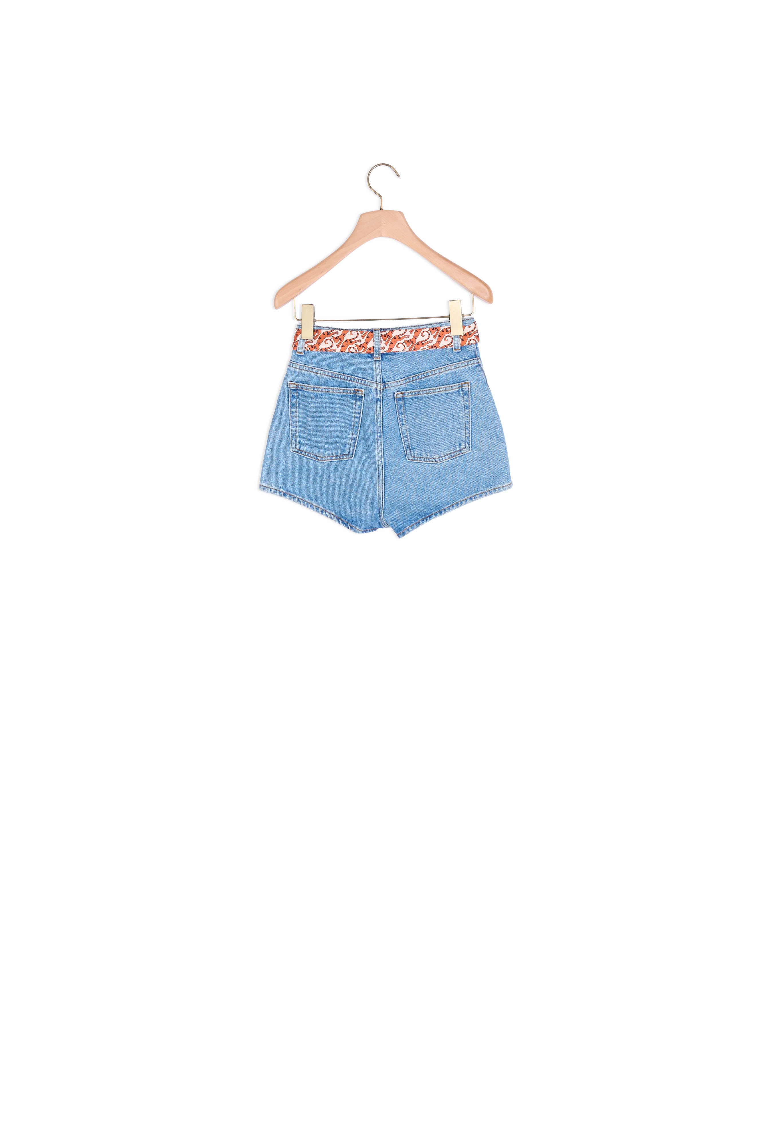 Short en Jean avec ceinture amovible Sandro seconde main