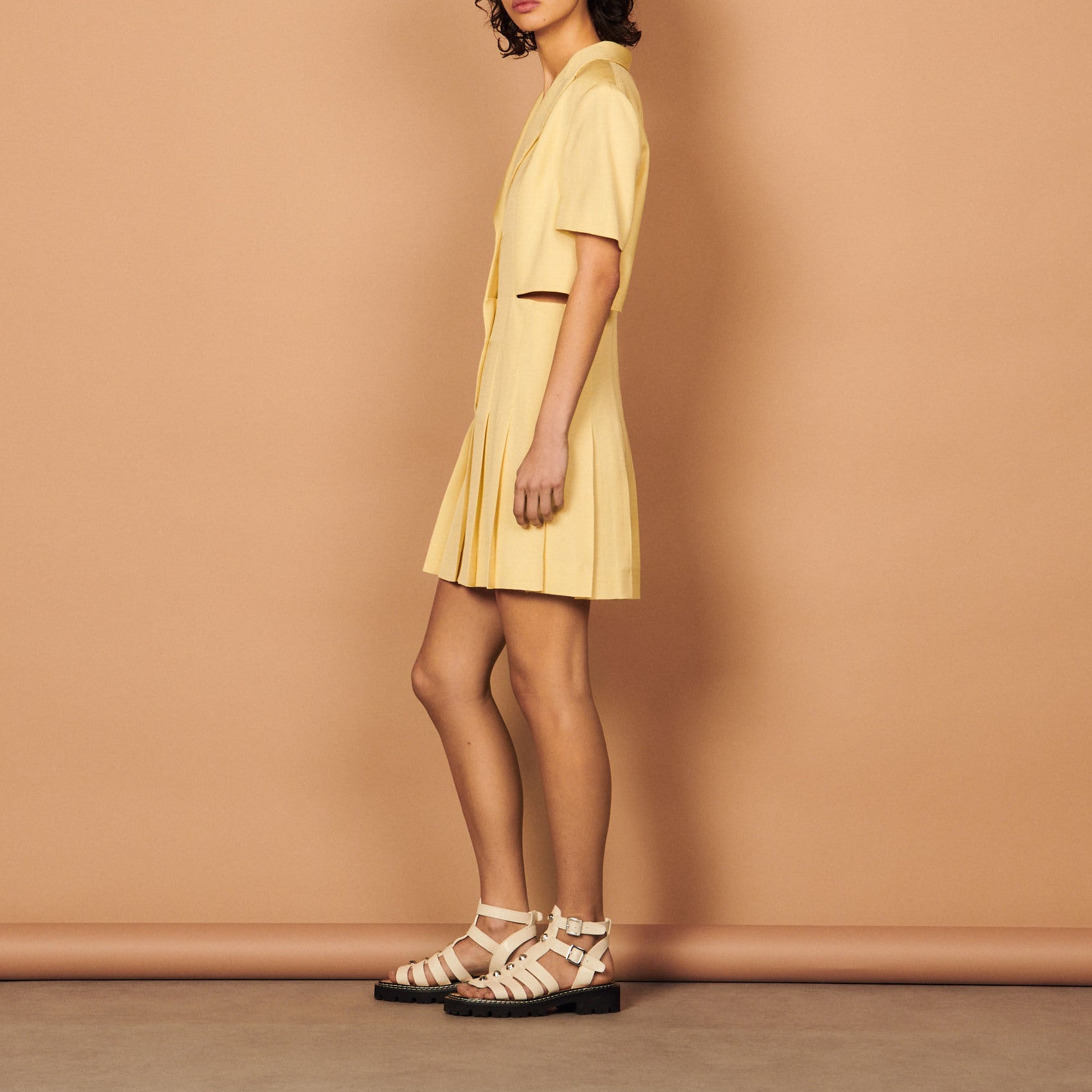 Robe Jaune citron Sandro seconde main